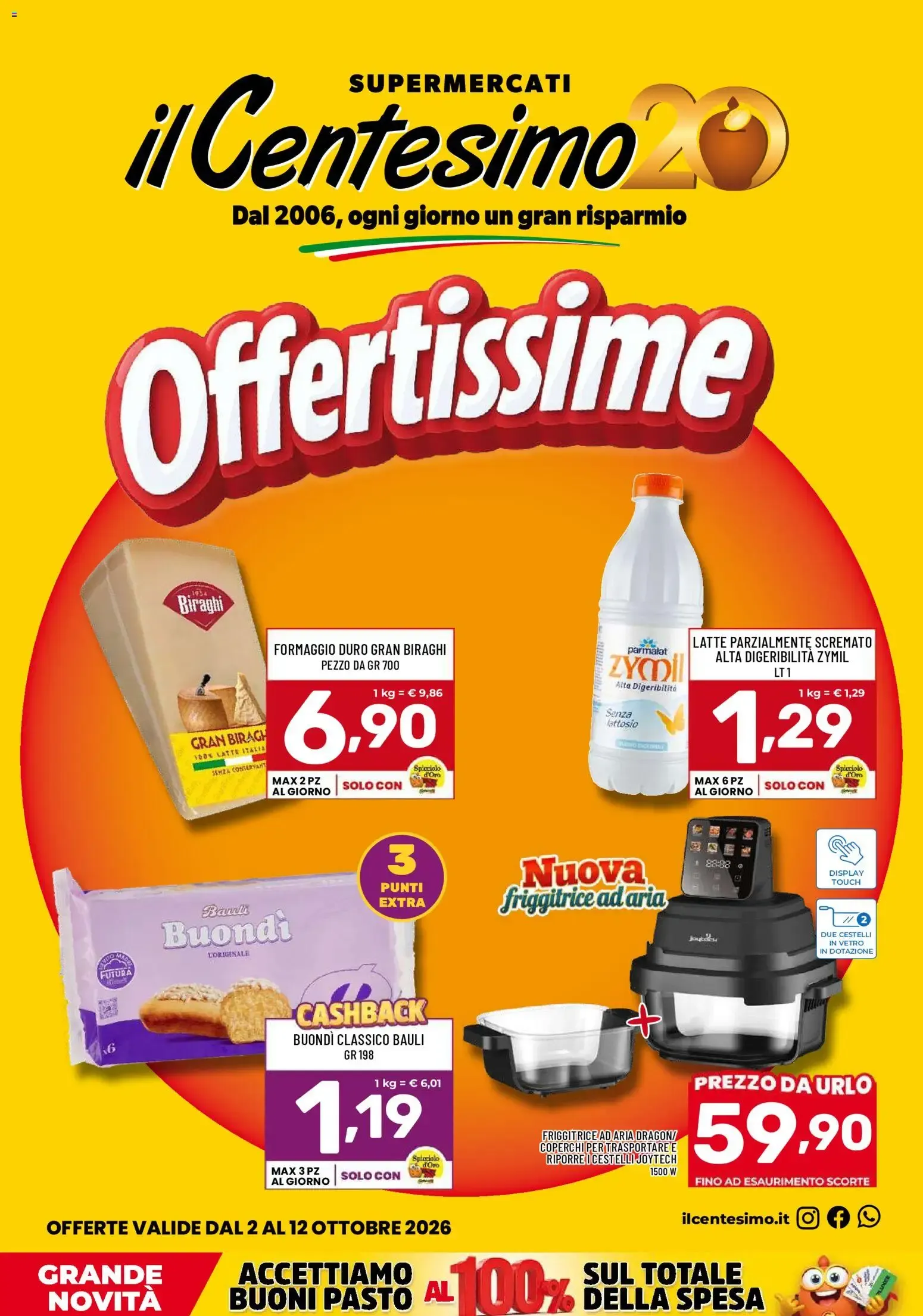 Il Centesimo volantino dal 02/10/2026 - online Offerte da 2 ottobre a 12 ottobre di 2026 - Pagina del volantino 1