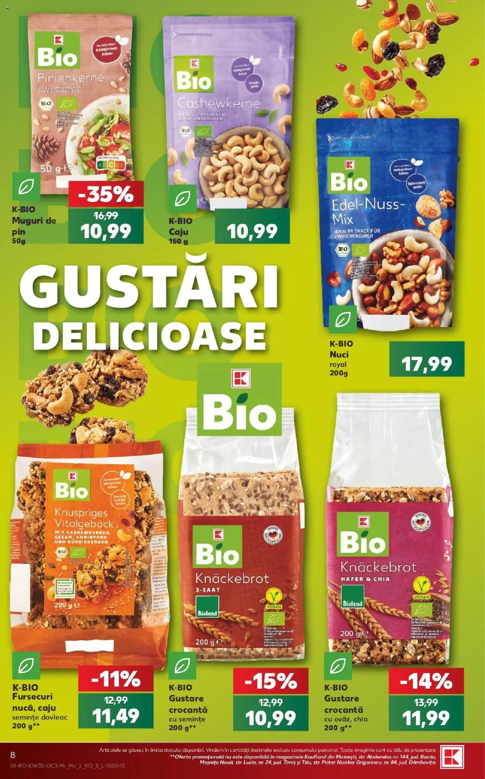 Catalog Kaufland Produse BIO de la 26 august până la 1 septembrie 2026 - Revista Pagina 8