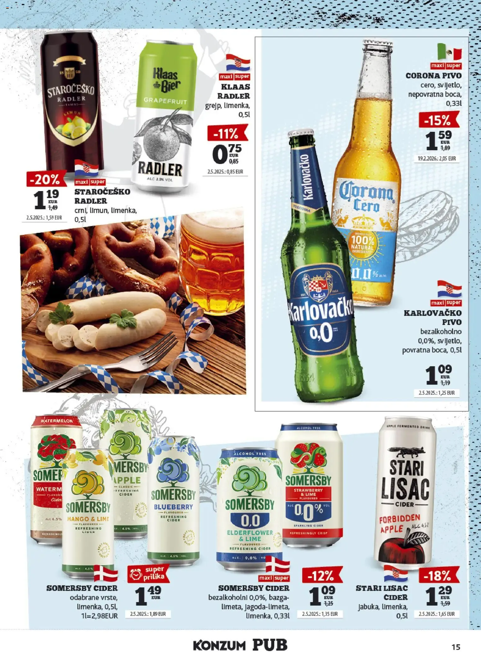 Katalog Konzum Pub: Oferta de Cervezas od 14. rujna do 27. rujna 2026. - Pregled Stranica 15