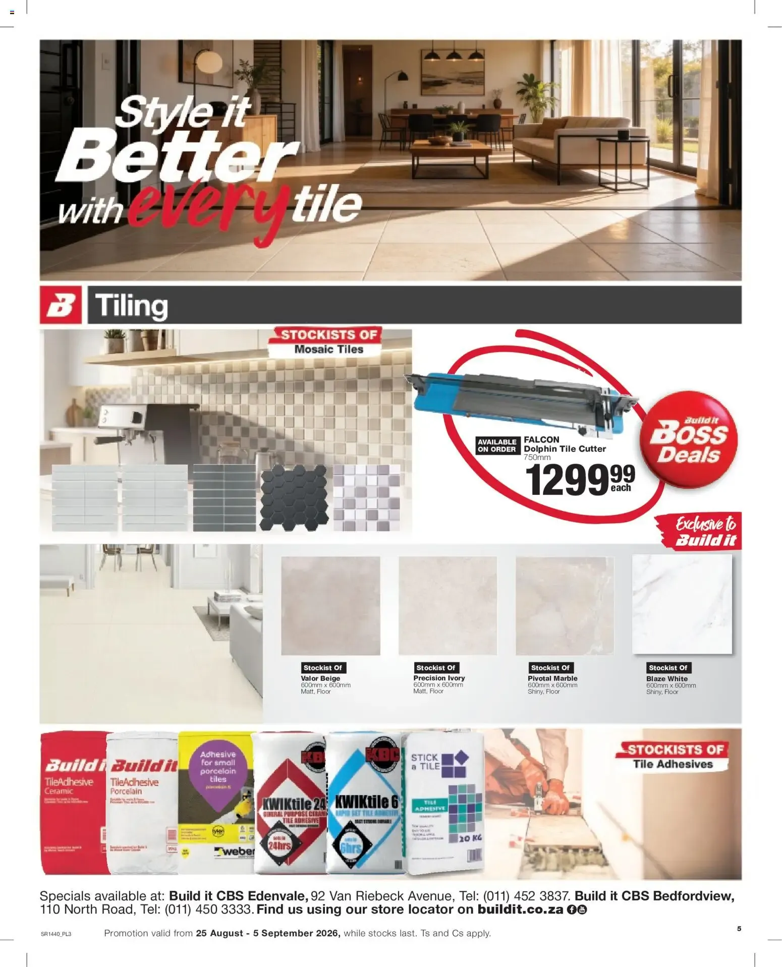 Build It - Gauteng - Weekly Specials (25/08/2026 - 05/09/2026) Online from 25 August to 5 September 2026 - Catalogue Page 5