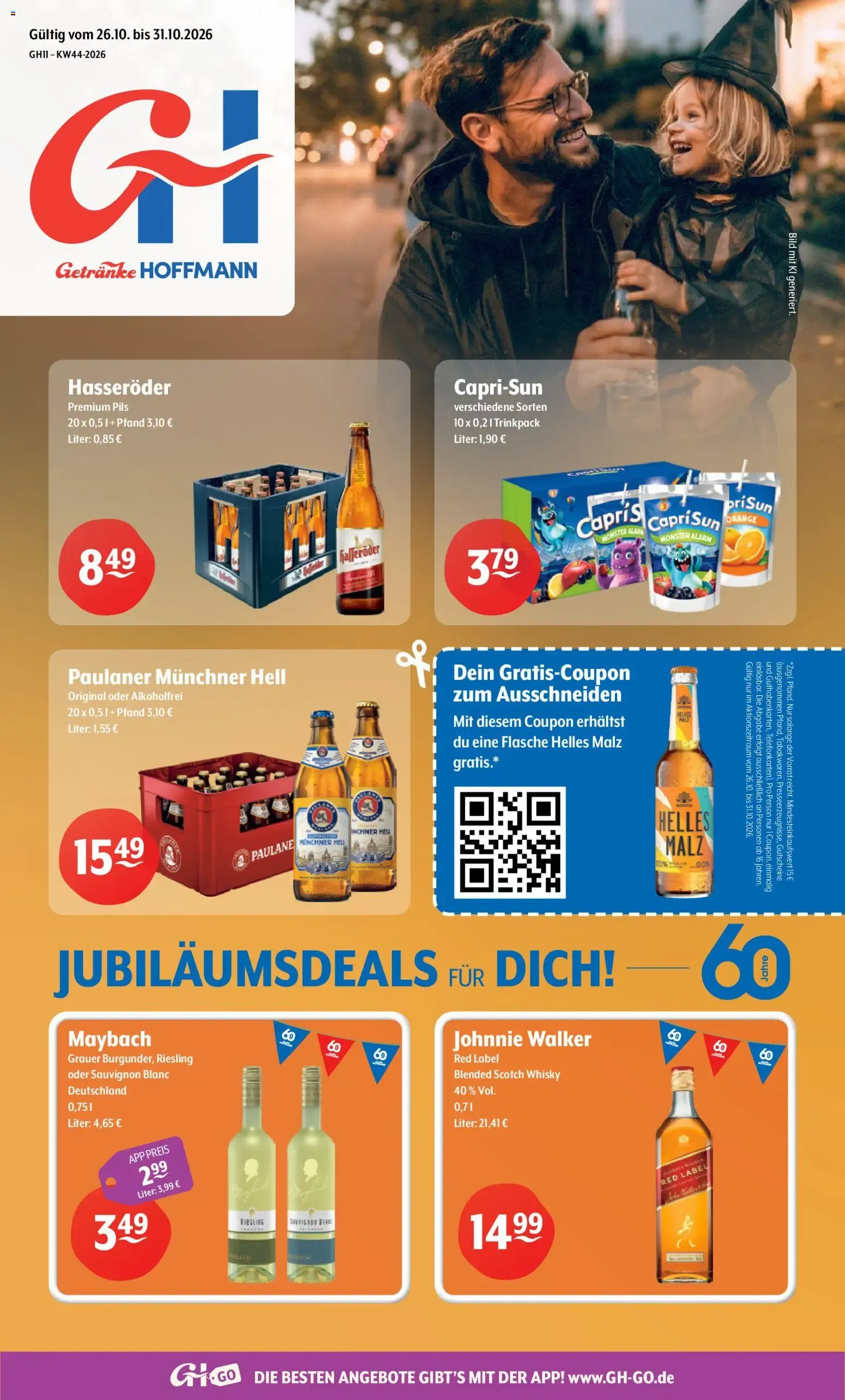 Getränke Hoffmann Prospekt (ab 26.10.2026) zum Blättern