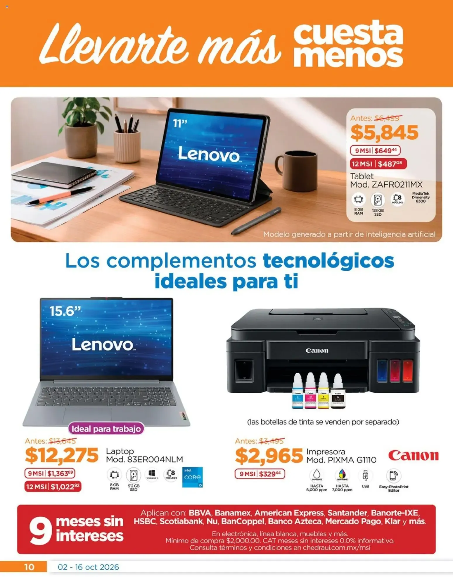 Catálogo de Chedraui folleto Renueva tu hogar (02/10/2026 - 16/10/2026) - catálogo en línea 2 de octubre al 16 de octubre 2026 - Pagina 10