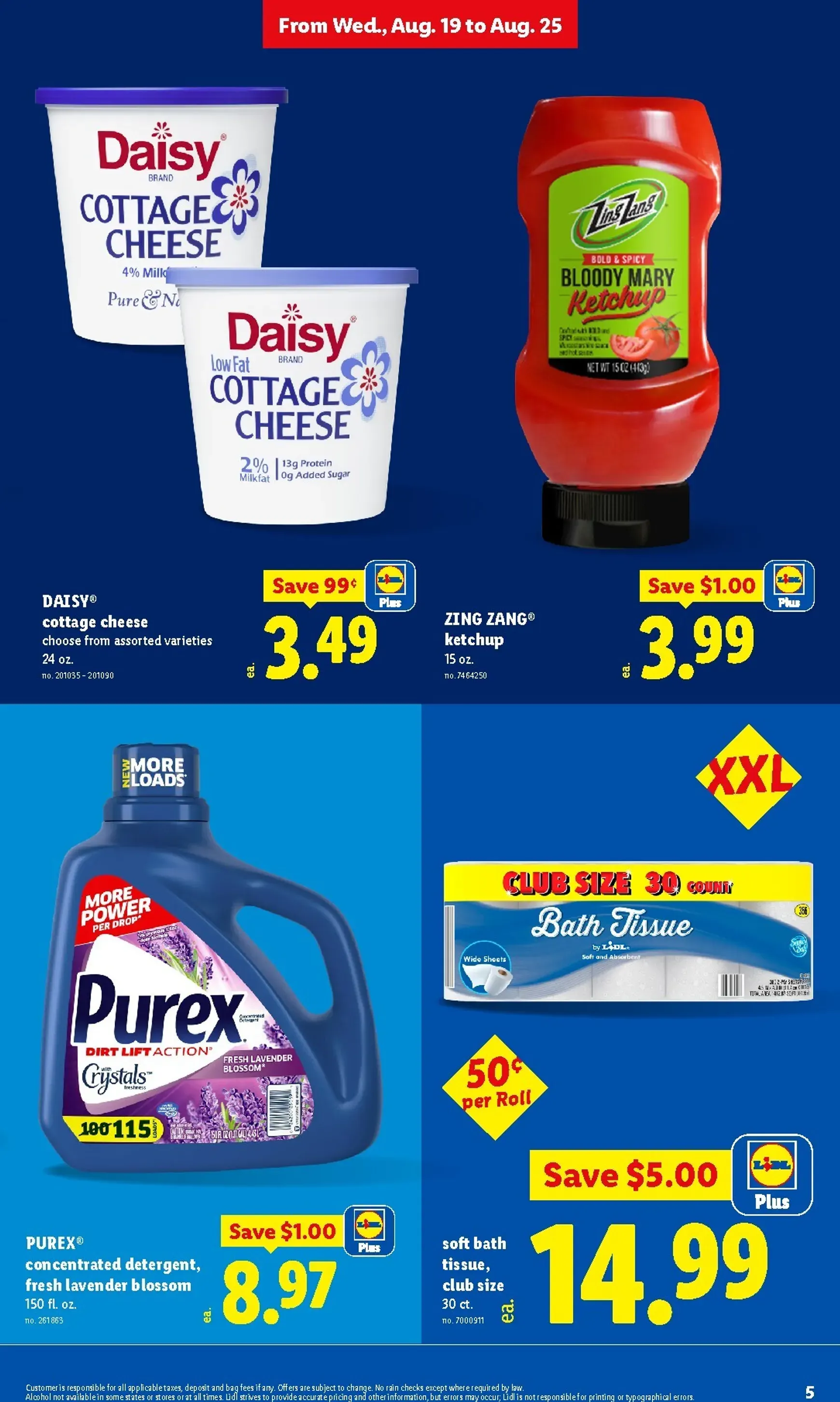 Weekly promotion Current Lidl leaflet valid from Wednesday 08/19/2026 to Tuesday 08/25/2026 spanning from August 19 to August 25 2026 - Page 5 for Catalogue 365