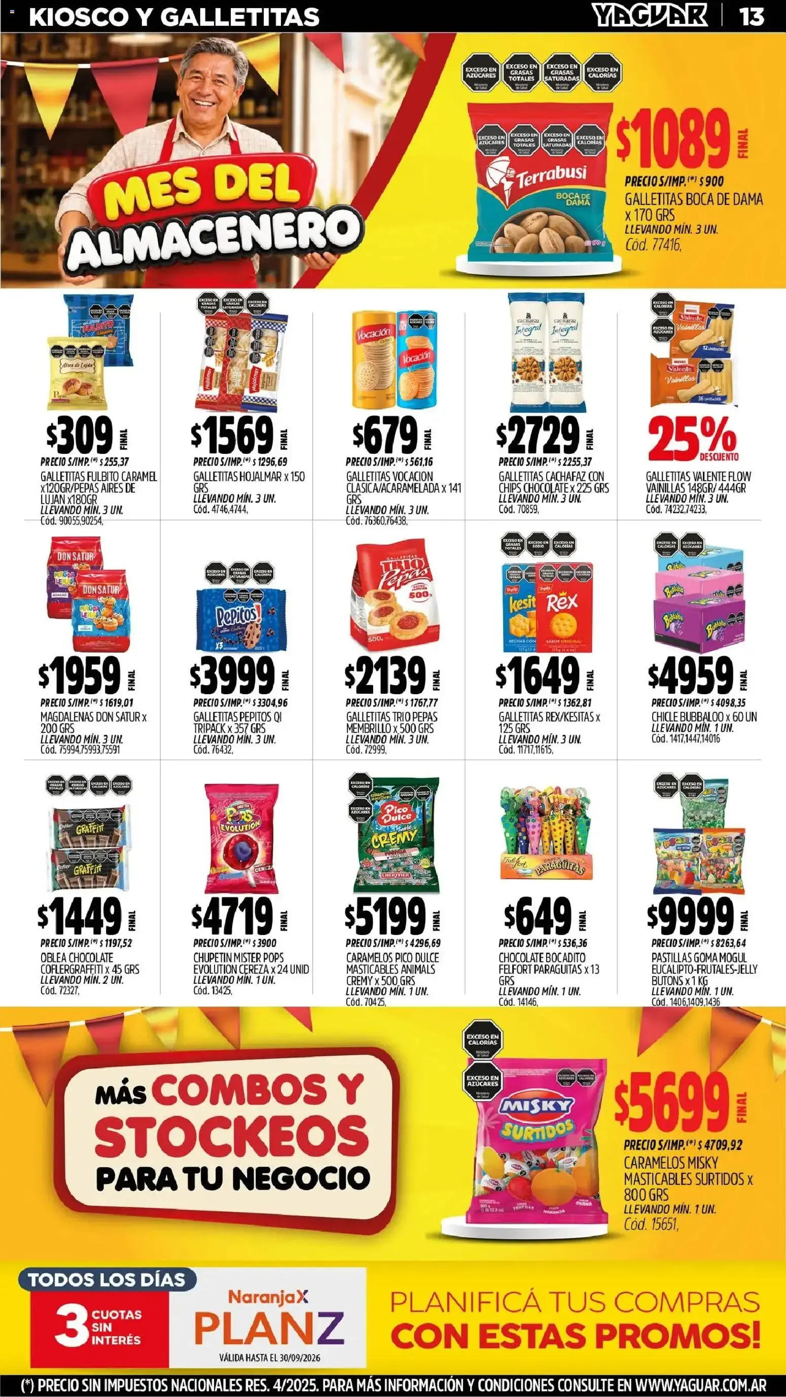 Ofertas de Mayorista Yaguar - Mes del Almacenero - Ofertas para Trelew 31 de agosto al 6 de septiembre 2026 - Página 13 del catálogo