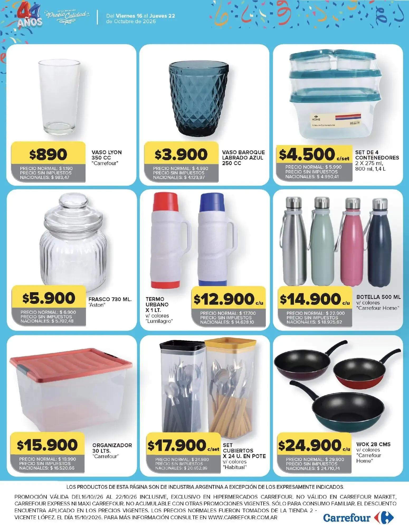 Ofertas de Carrefour: 3ra semana de festejos y ofertas en productos Carrefour 16 de octubre al 22 de octubre 2026 - Página 29 del catálogo