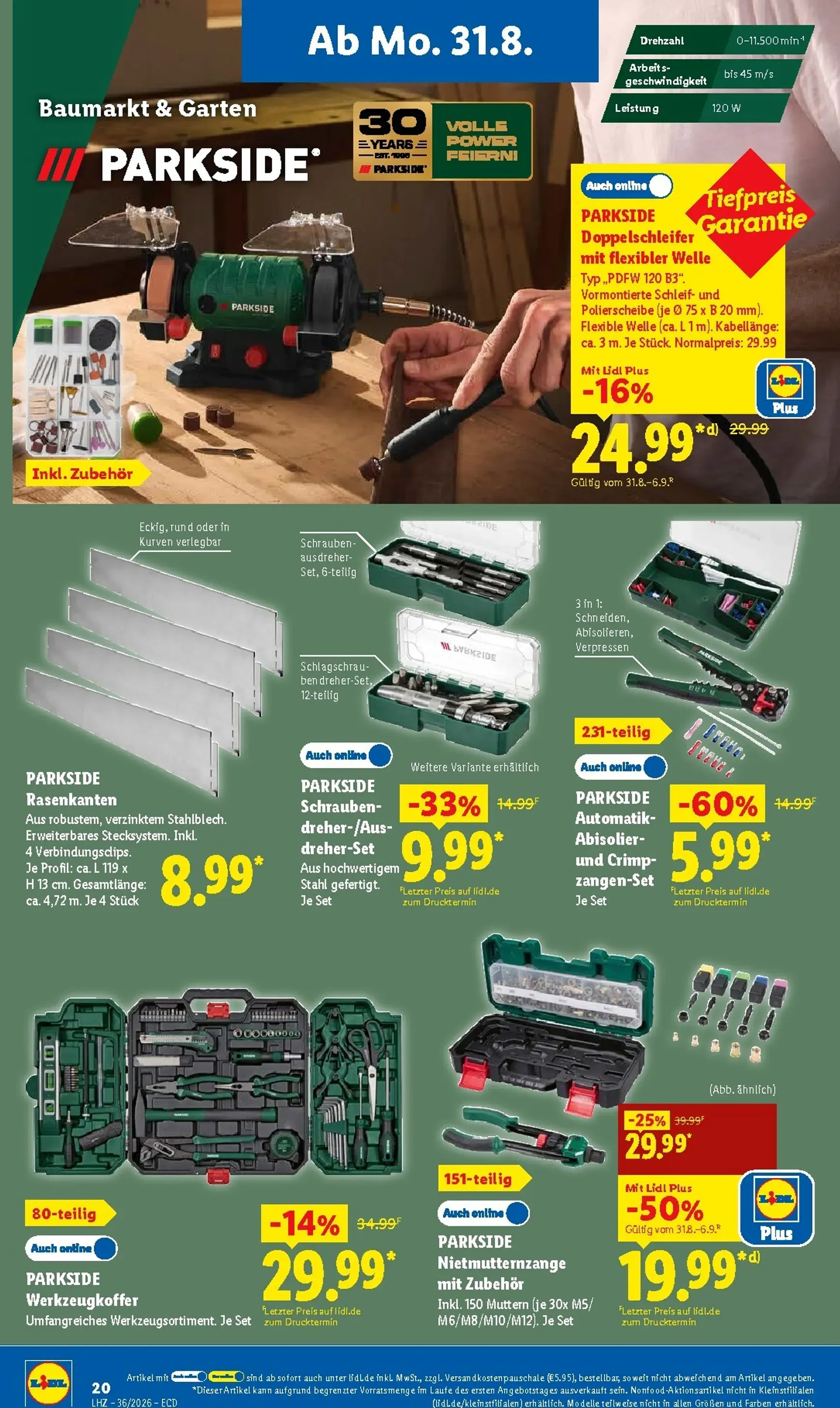 Lidl - Nonfood Prospekt nächste Woche – von Montag 31.08.2026 bis Samstag 05.09.2026 von 31. August bis 5. September 2026 - Prospekt seite 37