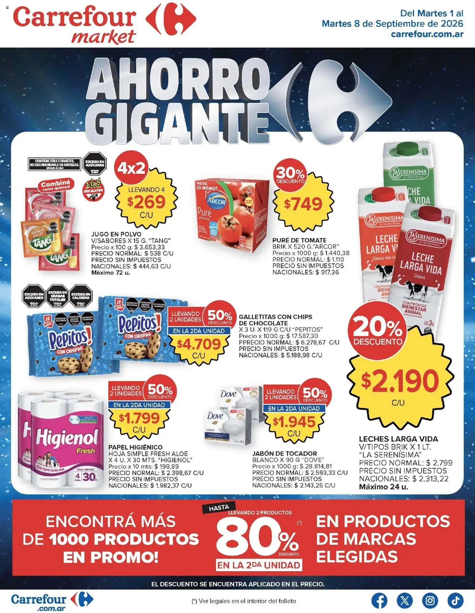 Ofertas de Carrefour - Ofertas Hiper y Market | Ahorro Gigante 1 de septiembre al 8 de septiembre 2026 - Página 36 del catálogo