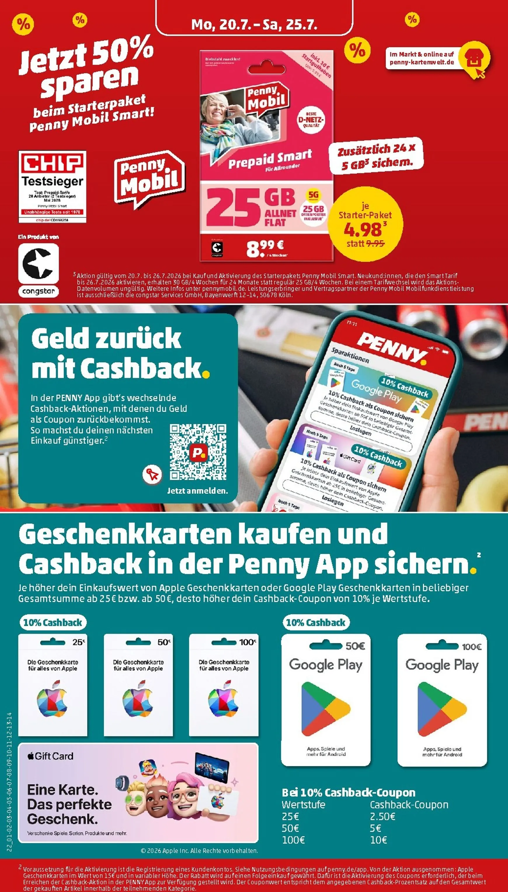 PENNY Prospekt nächste Woche – von Montag 20.07.2026 bis Samstag 25.07.2026 von 20. Juli bis 25. Juli 2026 - Prospekt seite 24