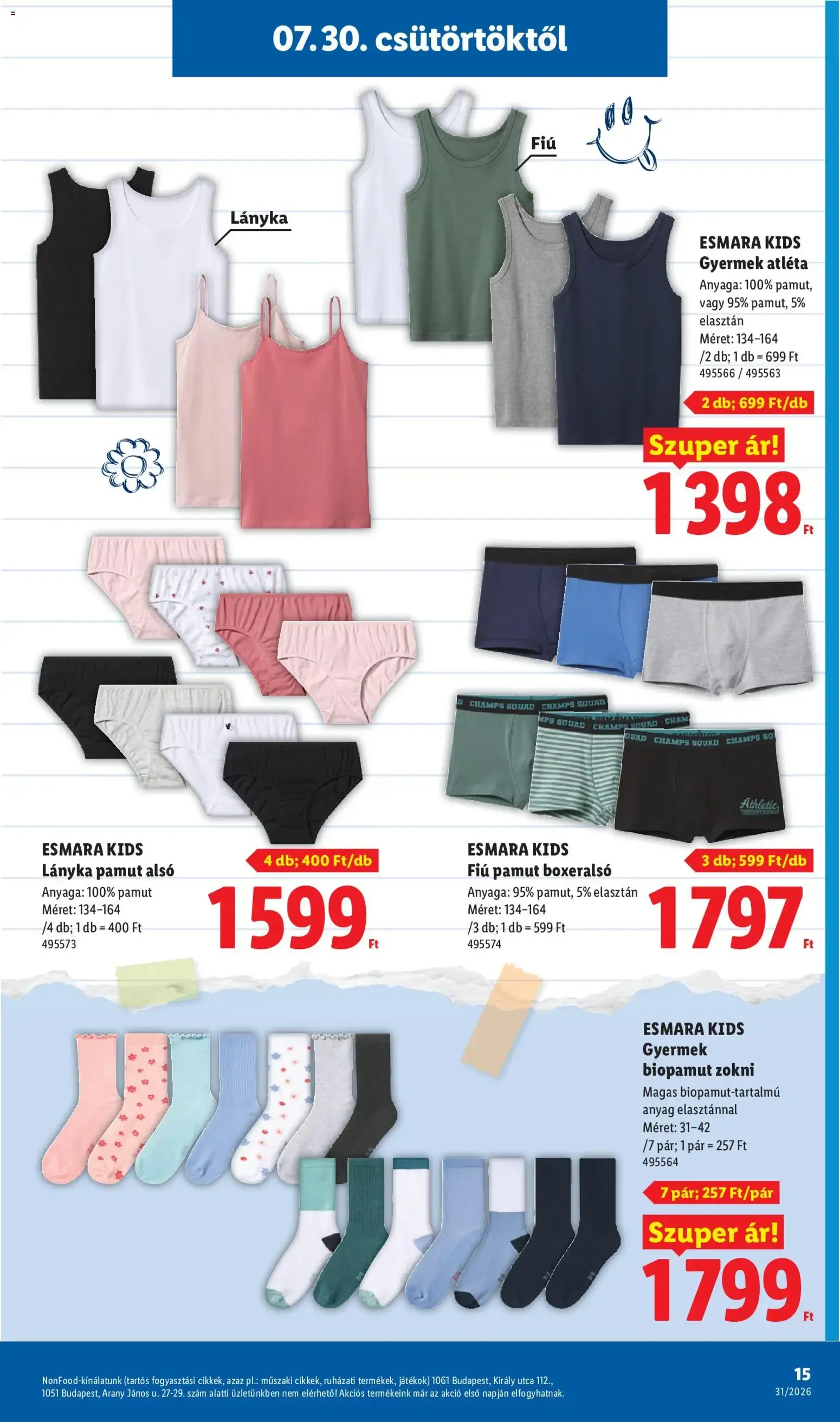 Katalógus Lidl Iskolakezdési - 2026.07.30. -tól/töl > akció, lapozható szórólap 🛍️ július 30.-tól augusztus 31.-ig 2026. - Oldal 15