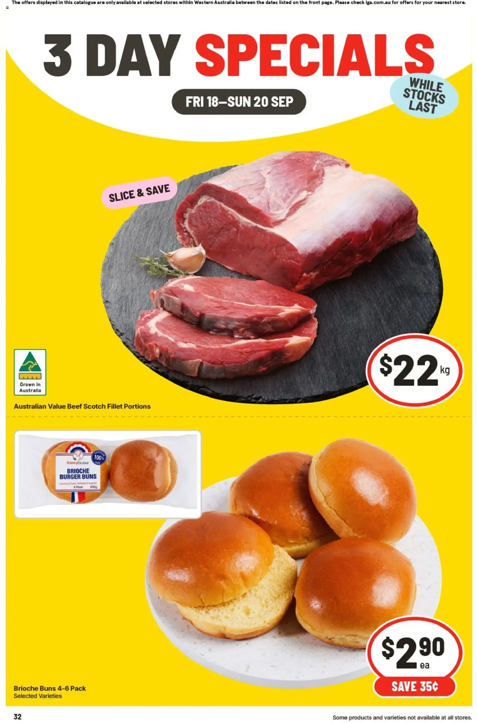 3 DAY SPECIALS - Catalogue valid from 18 September to 20 September 2026 - page 1