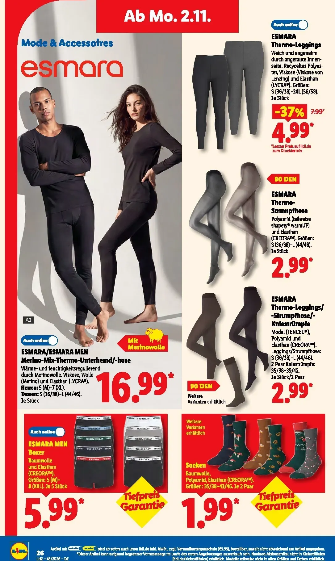 Lidl Sparen beim Preisführer von 2. November bis 7. November 2026 - Prospekt seite 43