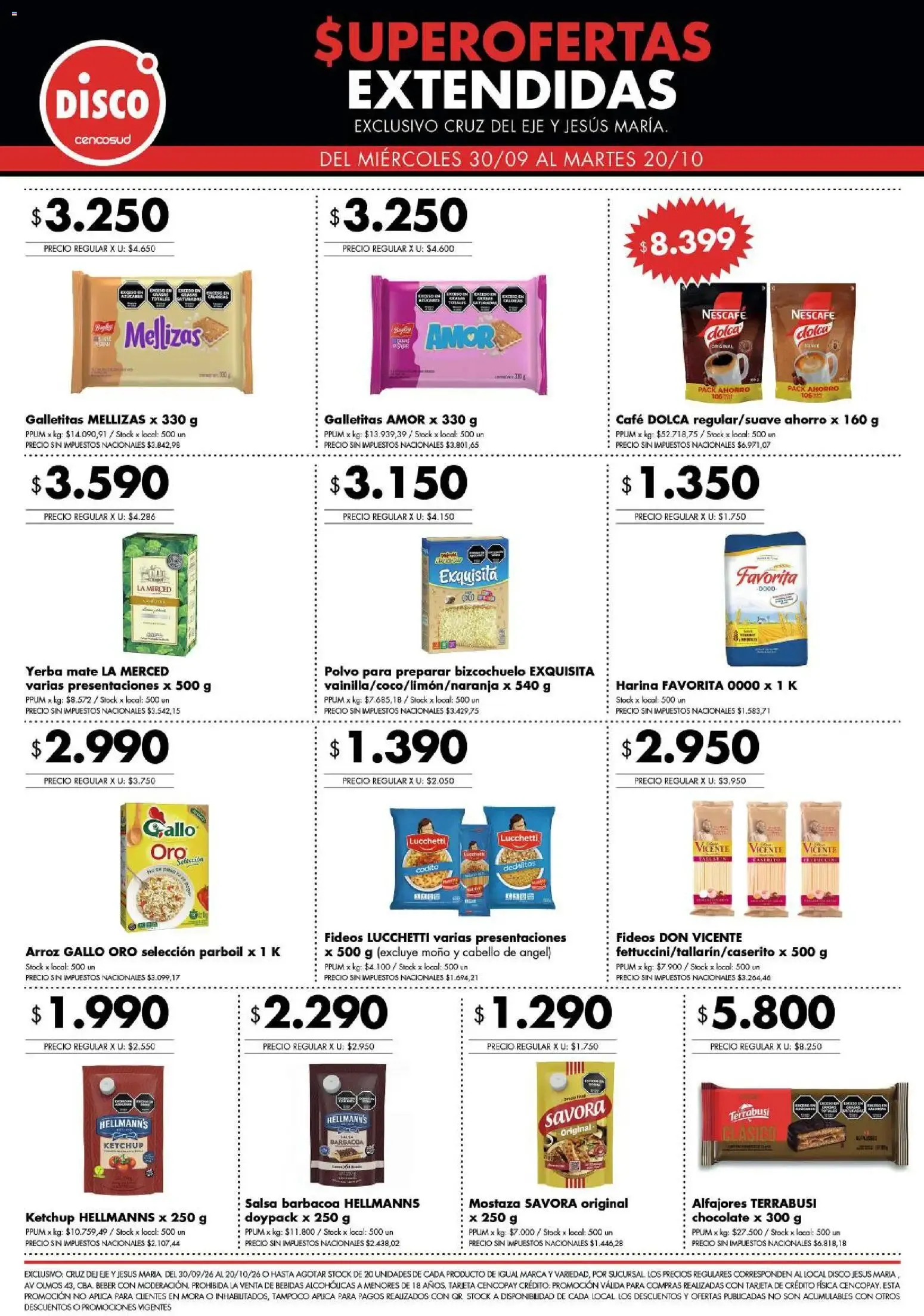 Ofertas de Disco - Superofertas extendidas - Cruz del Eje y Jesus Maria del 30/09/2026 - 20/10/2026 30 de septiembre al 20 de octubre 2026 - Página 2 del catálogo
