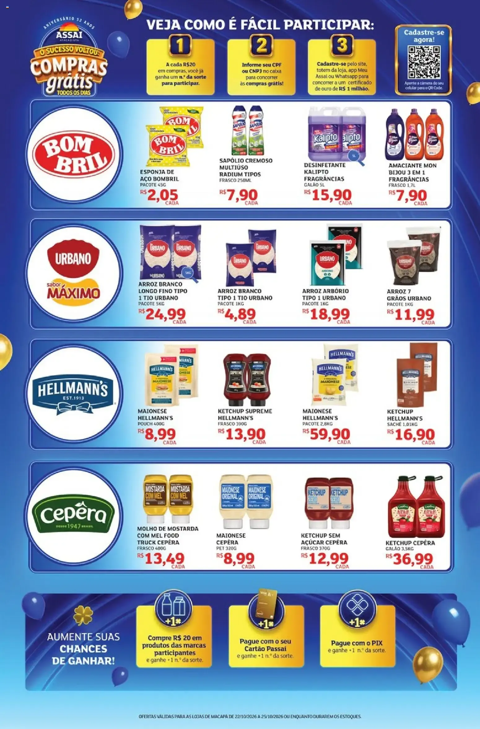 Encarte de Assaí Atacadista: Compras Grátis Todos os Dias 22 de outubro até 25 de outubro 2026 - Pagina 3