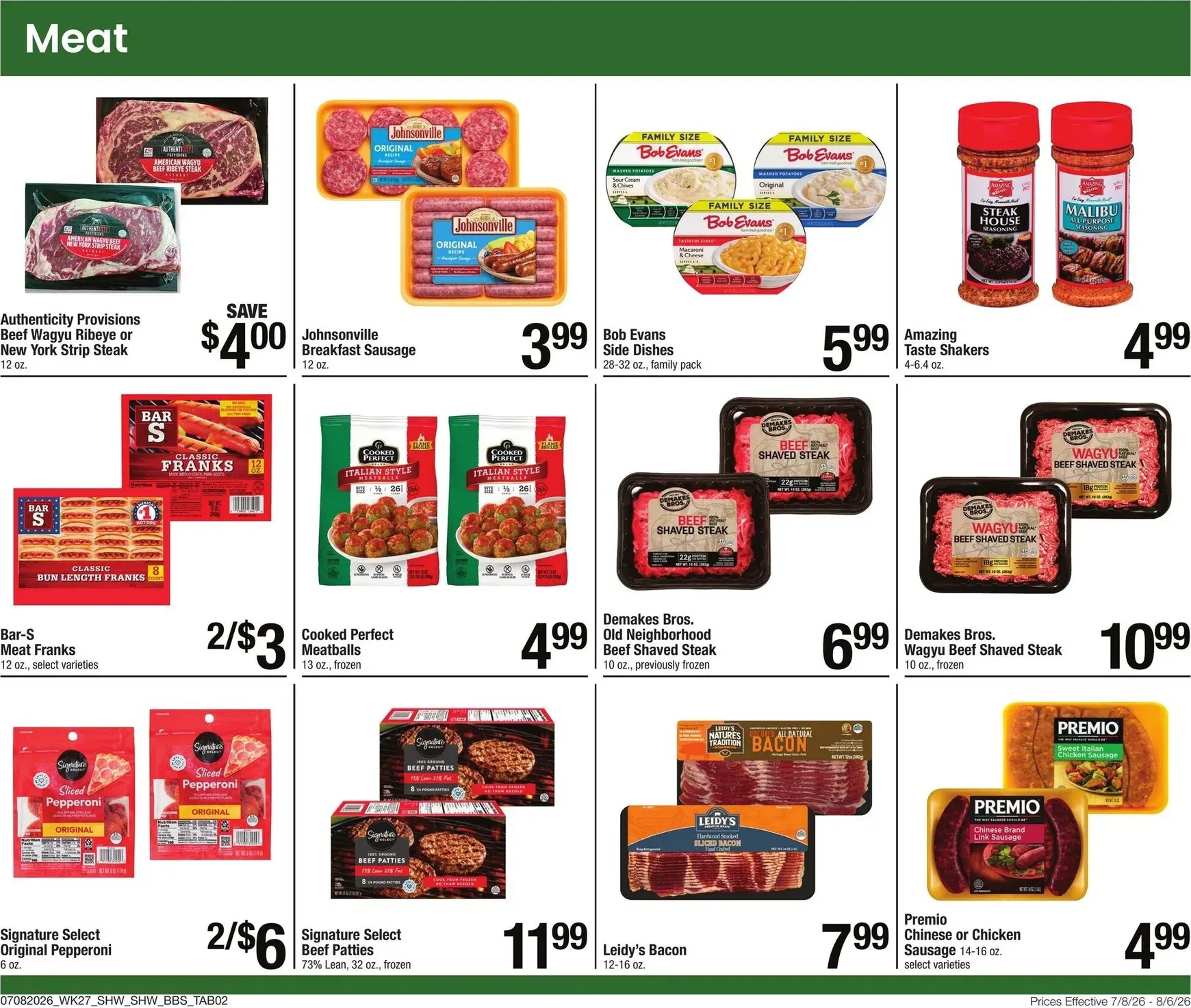 Weekly ad Current Shaw's - Big Book of Savings leaflet valid from Wednesday 07/08/2026 to Thursday 08/06/2026 from July 8 to August 6 2026 - Page 2