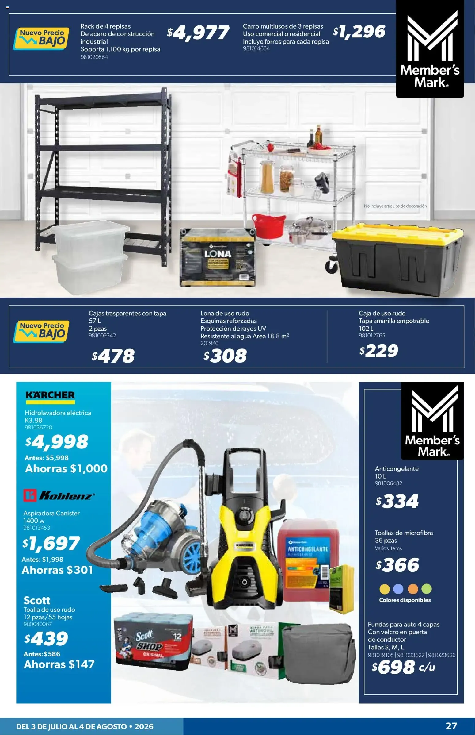 Catálogo de Sam's Club 3 de julio al 4 de agosto 2026 - Pagina 27
