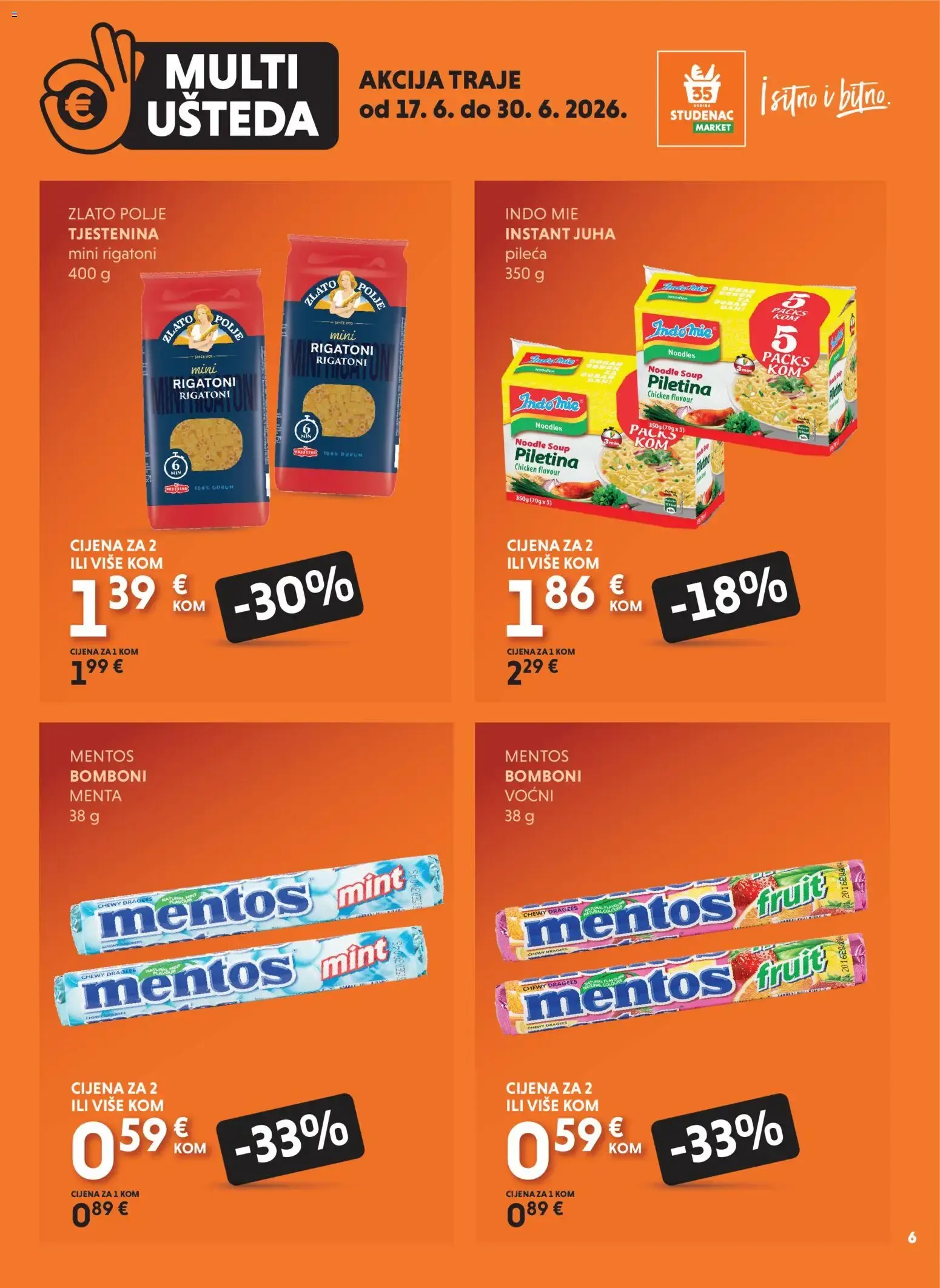 Katalog Uzmi više, plati manje: Multi Ušteda od 17. lipnja do 30. lipnja 2026. - Pregled Stranica 6