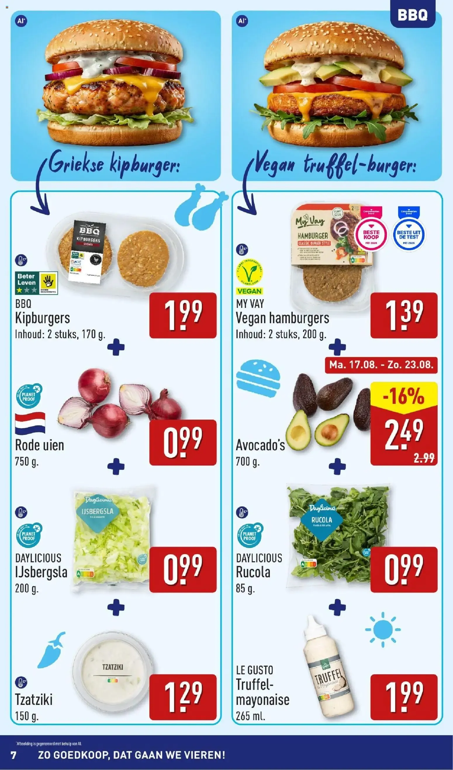 ALDI: ¡Tan barato que vamos a celebrarlo! Inspiración veraniega para BBQ. van 17 augustus tot 23 augustus 2026 - Folder pagina 7