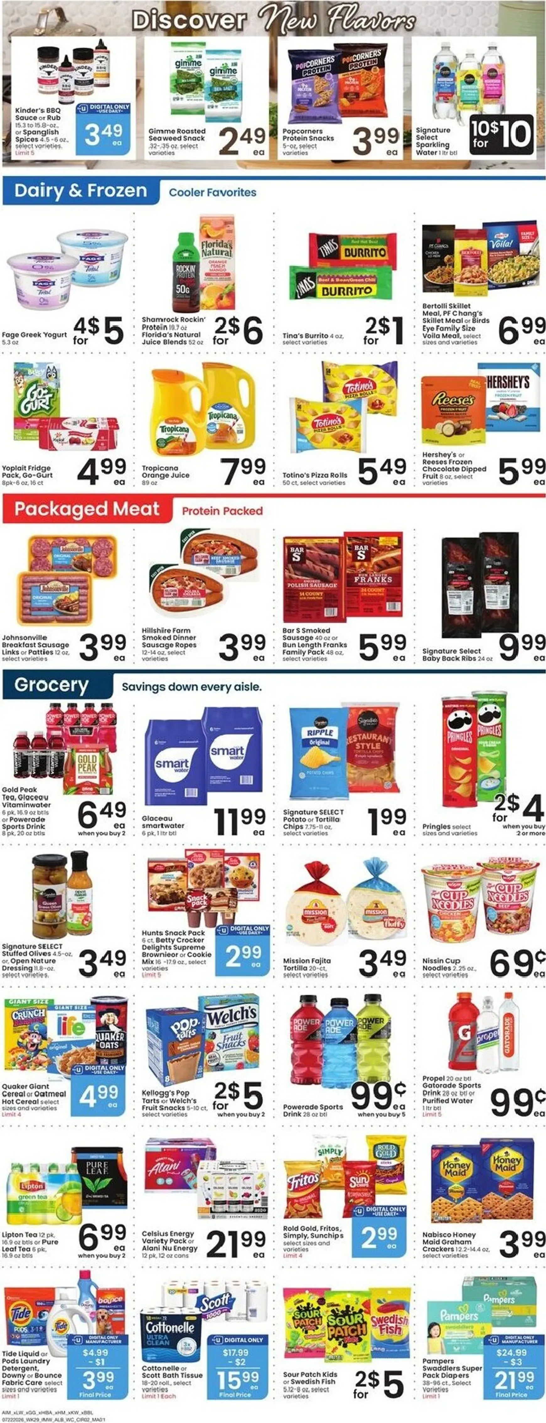 Weekly ad Current Albertsons leaflet valid from Wednesday 07/22/2026 to Tuesday 07/28/2026 from July 22 to July 28 2026 - Page 2