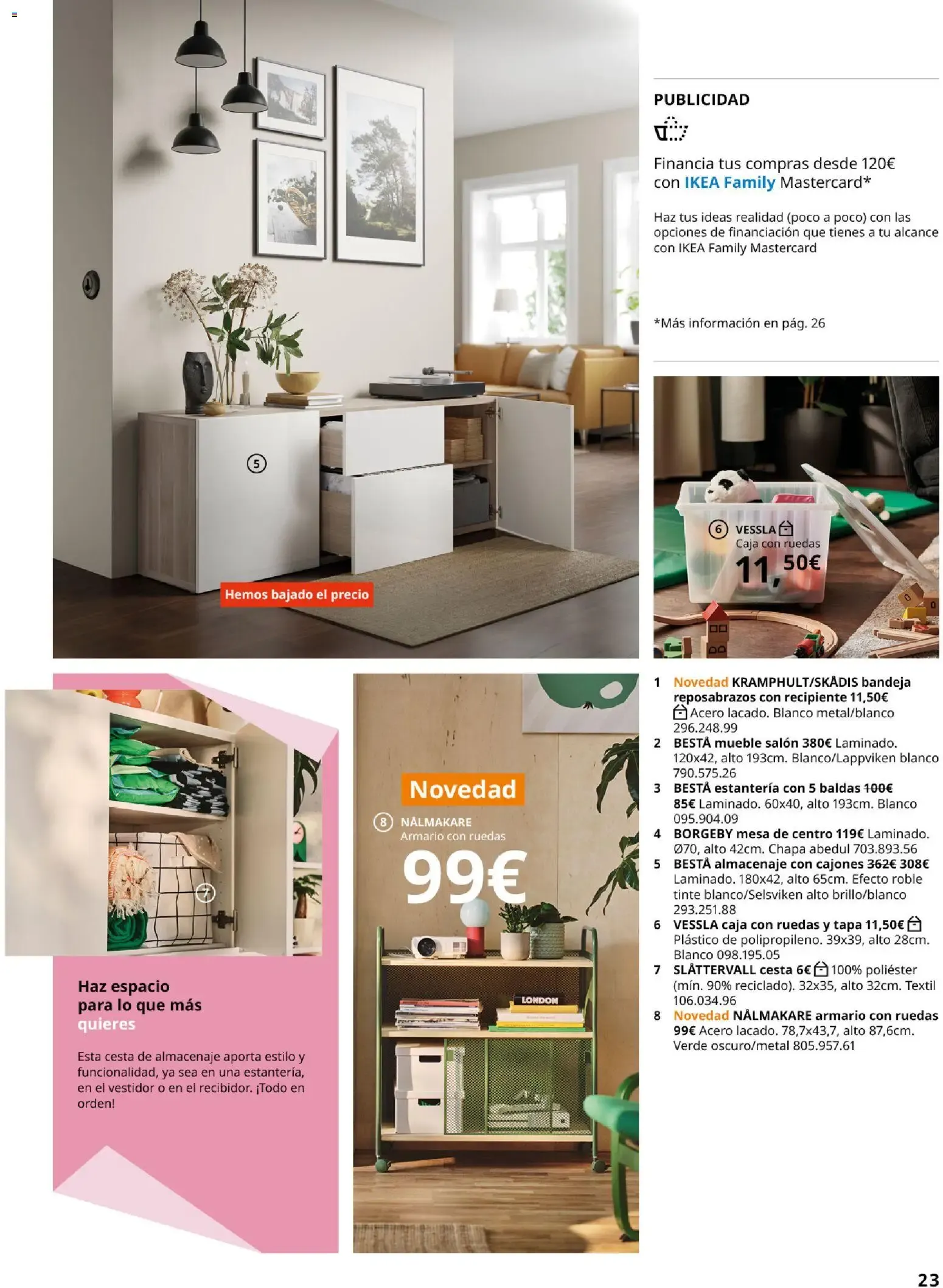 Catálogo de IKEA - Haz espacio para lo que más quieres del 01/09/2026 1 de septiembre al 31 de enero 2027 - Página 23