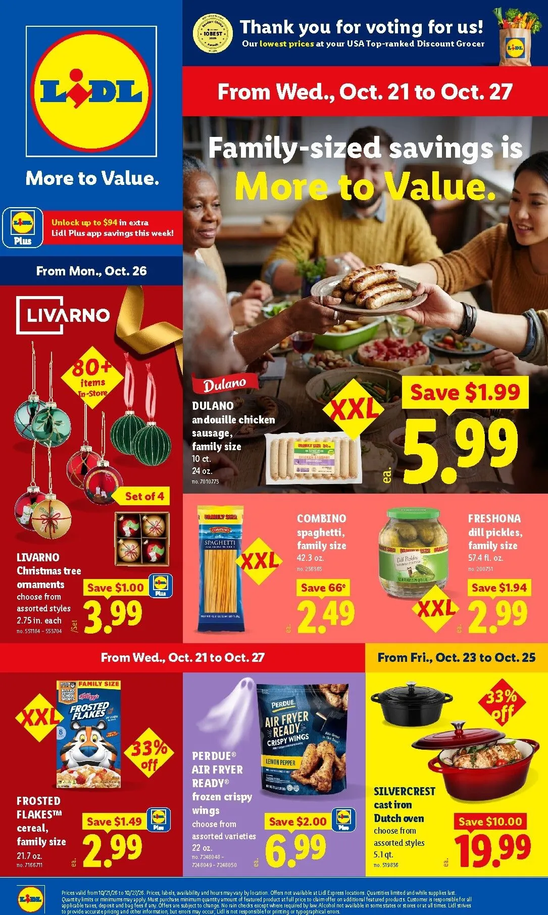 Family-sized savings is More to Value.