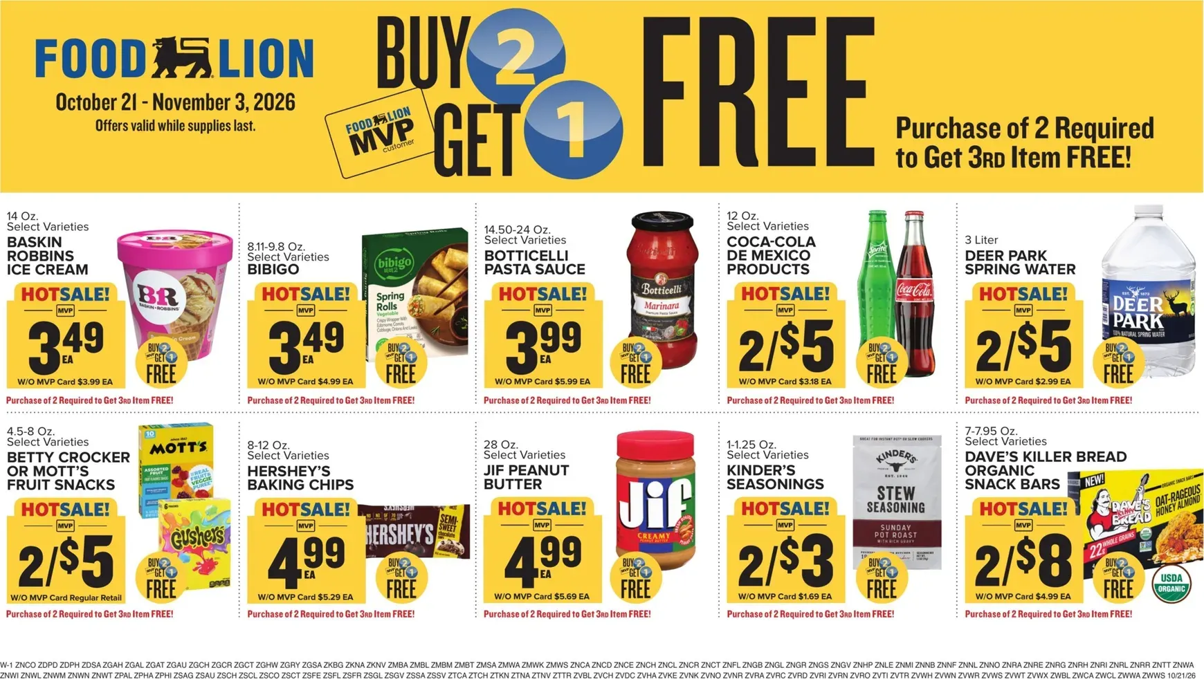 Weekly promotion Current Food Lion leaflet valid from Wednesday 10/21/2026 to Tuesday 10/27/2026 spanning from October 21 to October 27 2026 - Page 15 for Catalogue 365