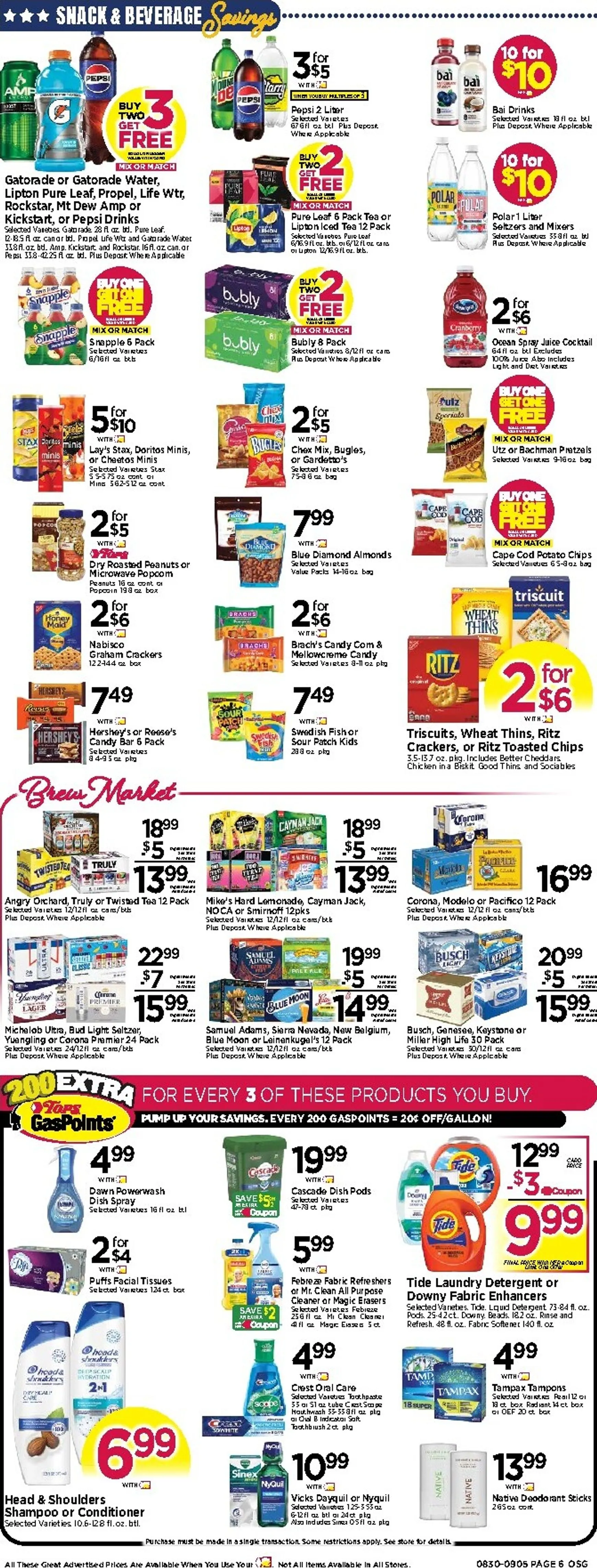 Weekly ad Current Tops Markets leaflet valid from Sunday 08/30/2026 to Saturday 09/05/2026 from August 30 to September 5 2026 - Page 8