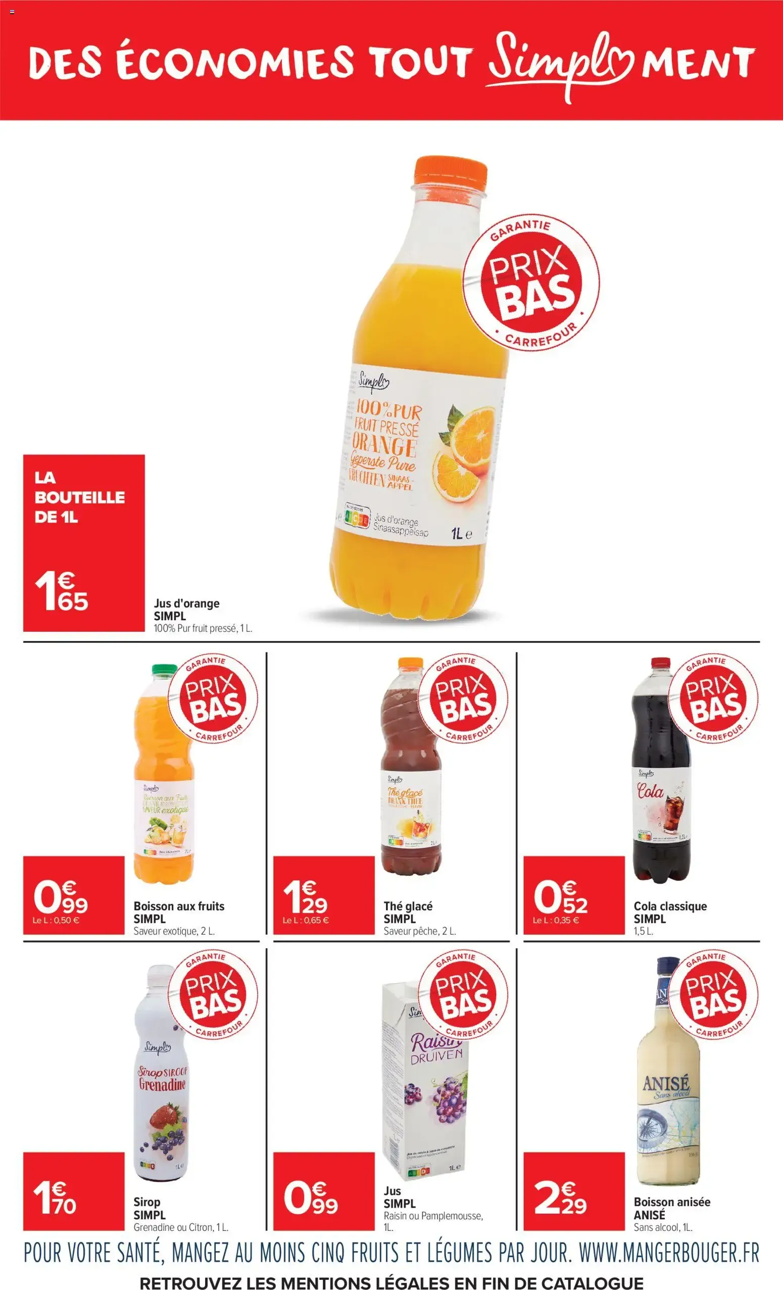 Carrefour Market Garantie prix bas-tout simpl'ment à partir du 01/06/2026 - promo en ligne du 1 juin au 21 juin 2026 - Catalogue page 9