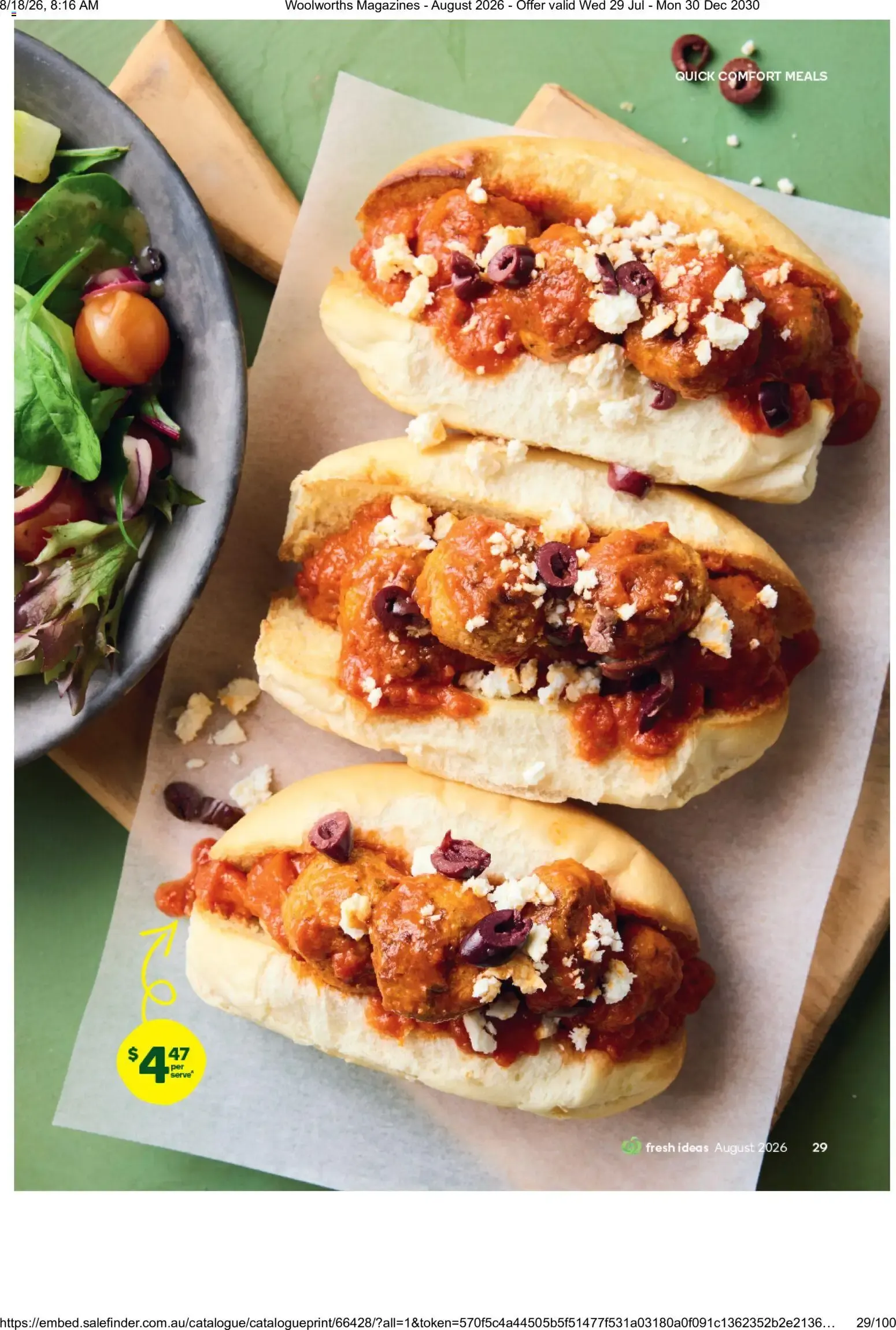 Woolworths Fresh Ideas - August 2026 - Catalogue valid from 29 July to 30 December 2030 - page 29
