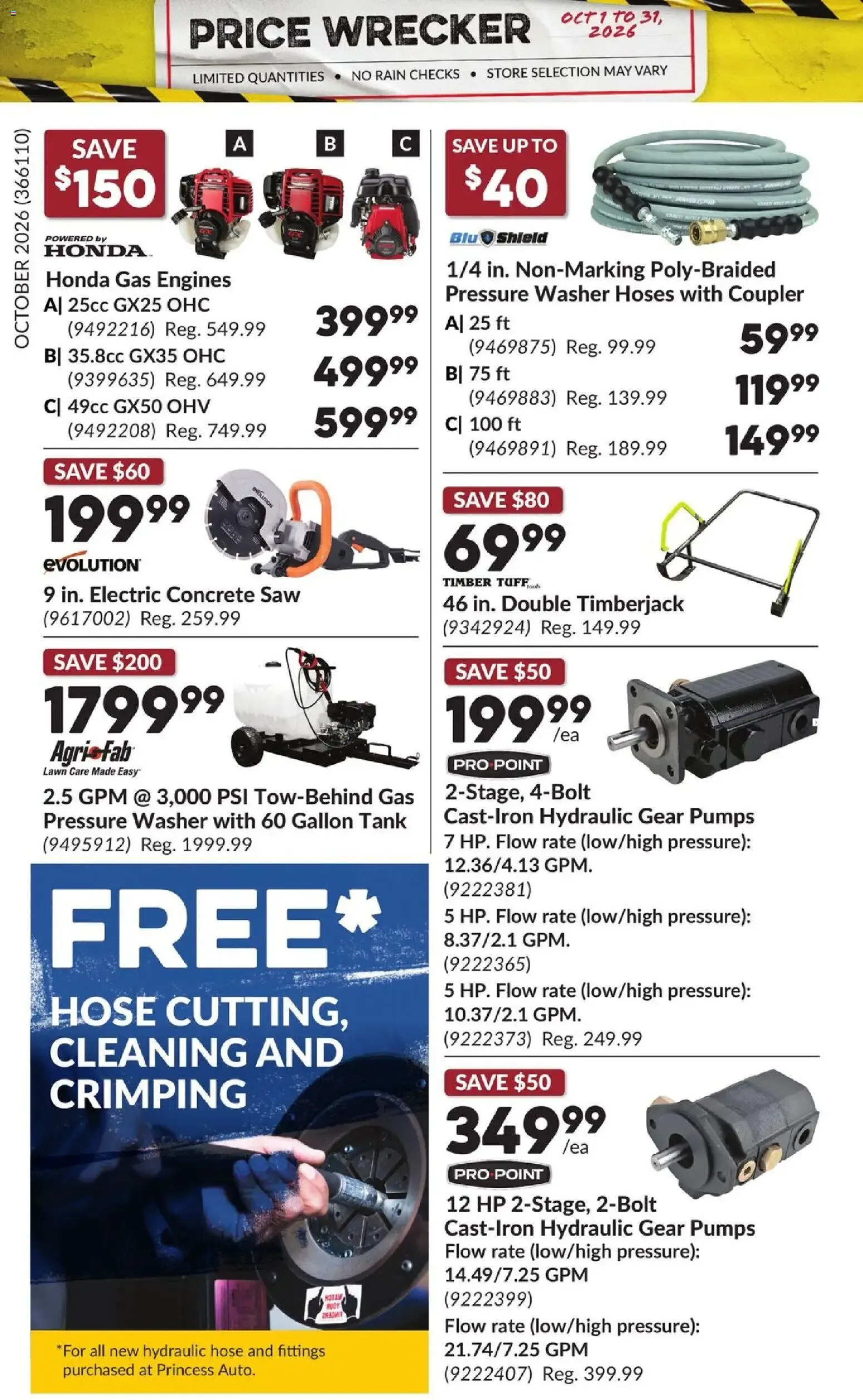 Princess Auto flyer - Price Wrecker from Oct 1, 2026 > weekly specials & deals from October 1 to October 31 2026 - flyer page 14
