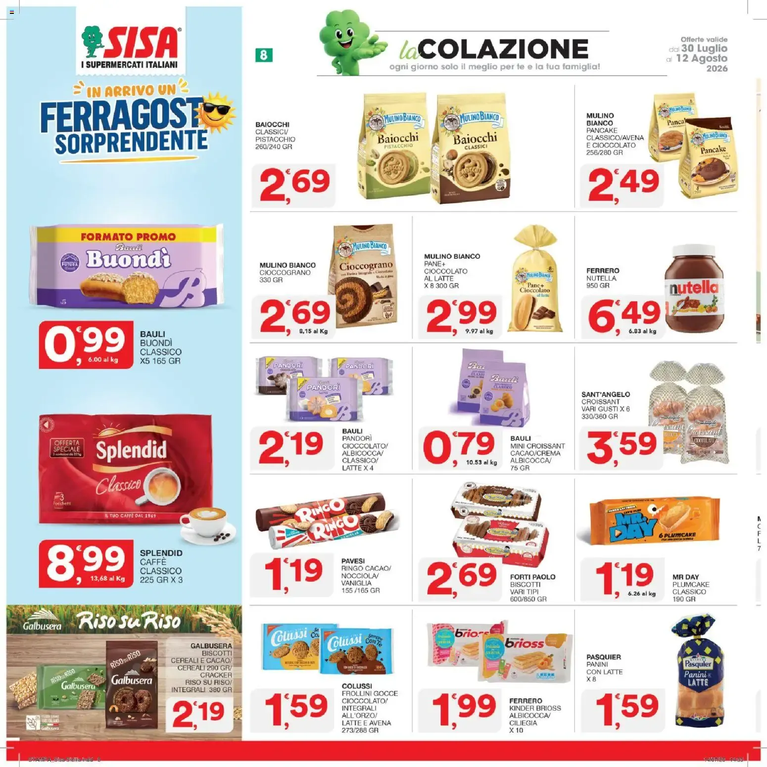 Nuovo SISA volantino dal 30/07/2026 > offerte anteprima 🛍️ da 30 luglio a 12 agosto di 2026 - Pagina del volantino 8