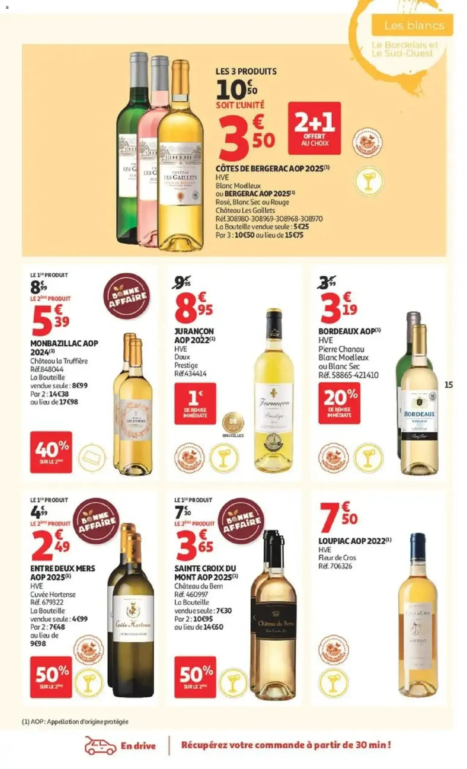 Auchan - Foire aux vins à partir du 25/09/2026 - promo en ligne du 25 septembre au 10 octobre 2026 - Catalogue page 15