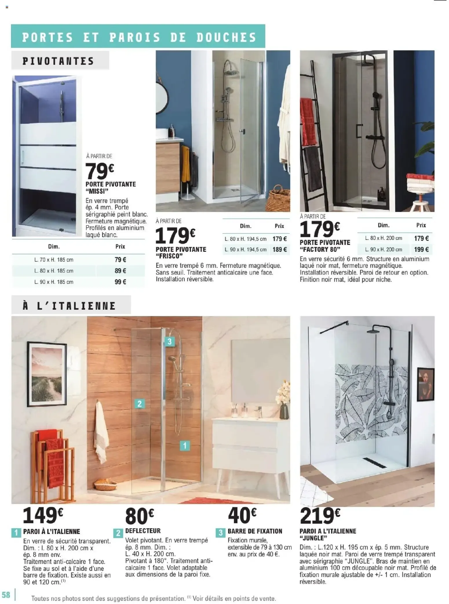 Brico E.Leclerc - Guide aménagement intérieur à partir du 06/01/2026 - promo en ligne du 6 janvier au 7 février 2026 - Catalogue page 58
