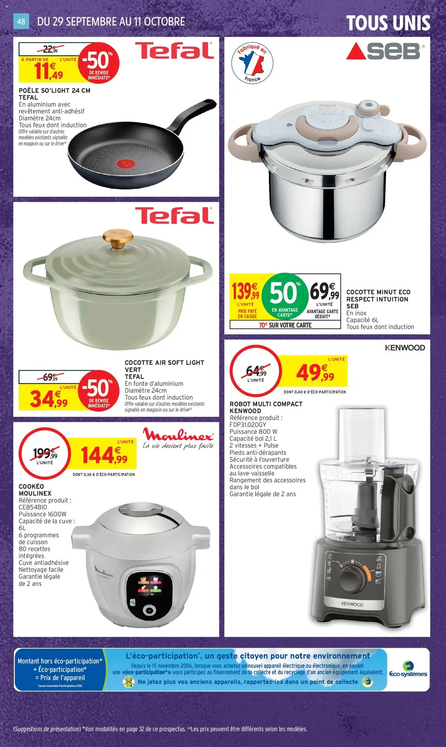 Intermarché - Anniversaire: 100% remboursés en bons d'achat du 29 septembre au 11 octobre 2026 - Catalogue page 40