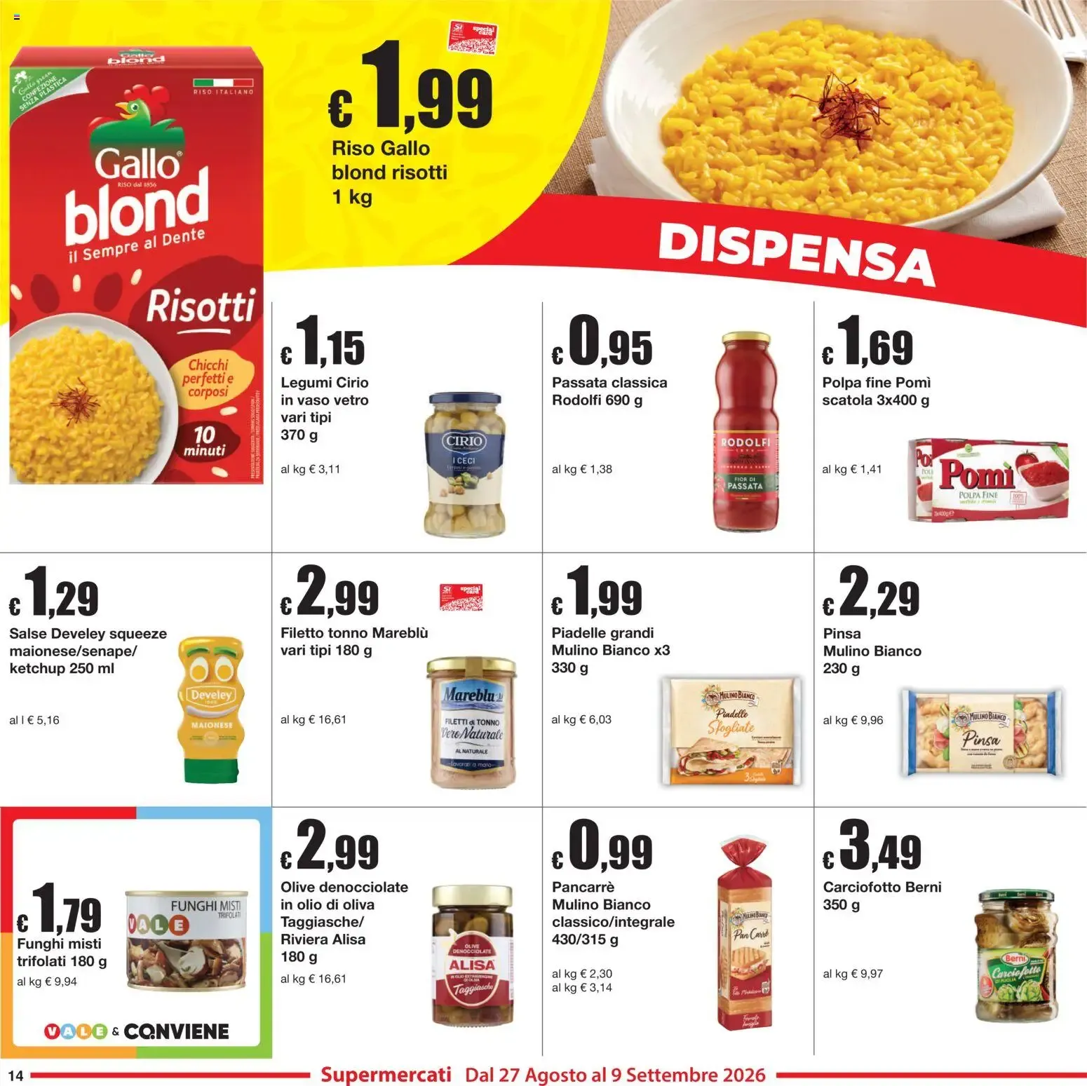 Sì con Te volantino dal 27/08/2026 - online Offerte da 27 agosto a 9 settembre di 2026 - Pagina del volantino 14