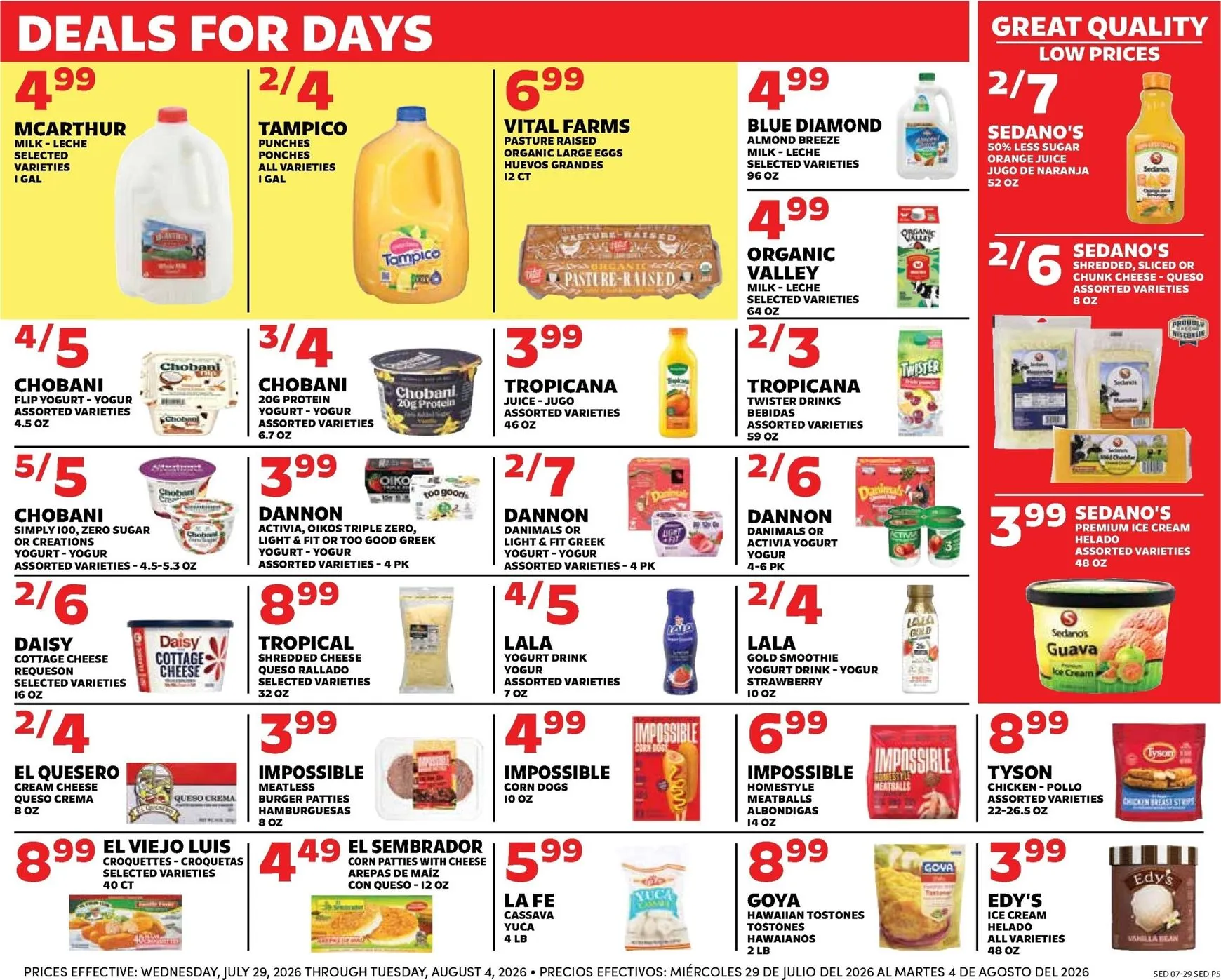 Weekly ad Current Sedano's leaflet valid from Wednesday 07/29/2026 to Tuesday 08/04/2026 from July 29 to August 4 2026 - Page 5