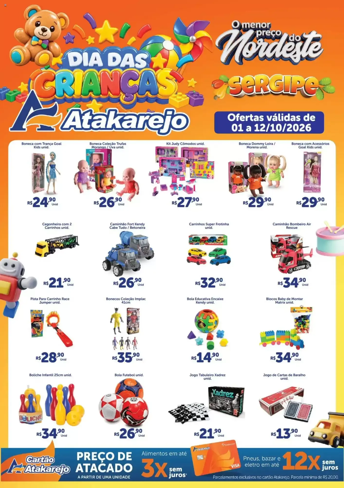 Encarte de DIA DAS CRIANÇAS Atakarejo 1 de outubro até 12 de outubro 2026 - Pagina 1