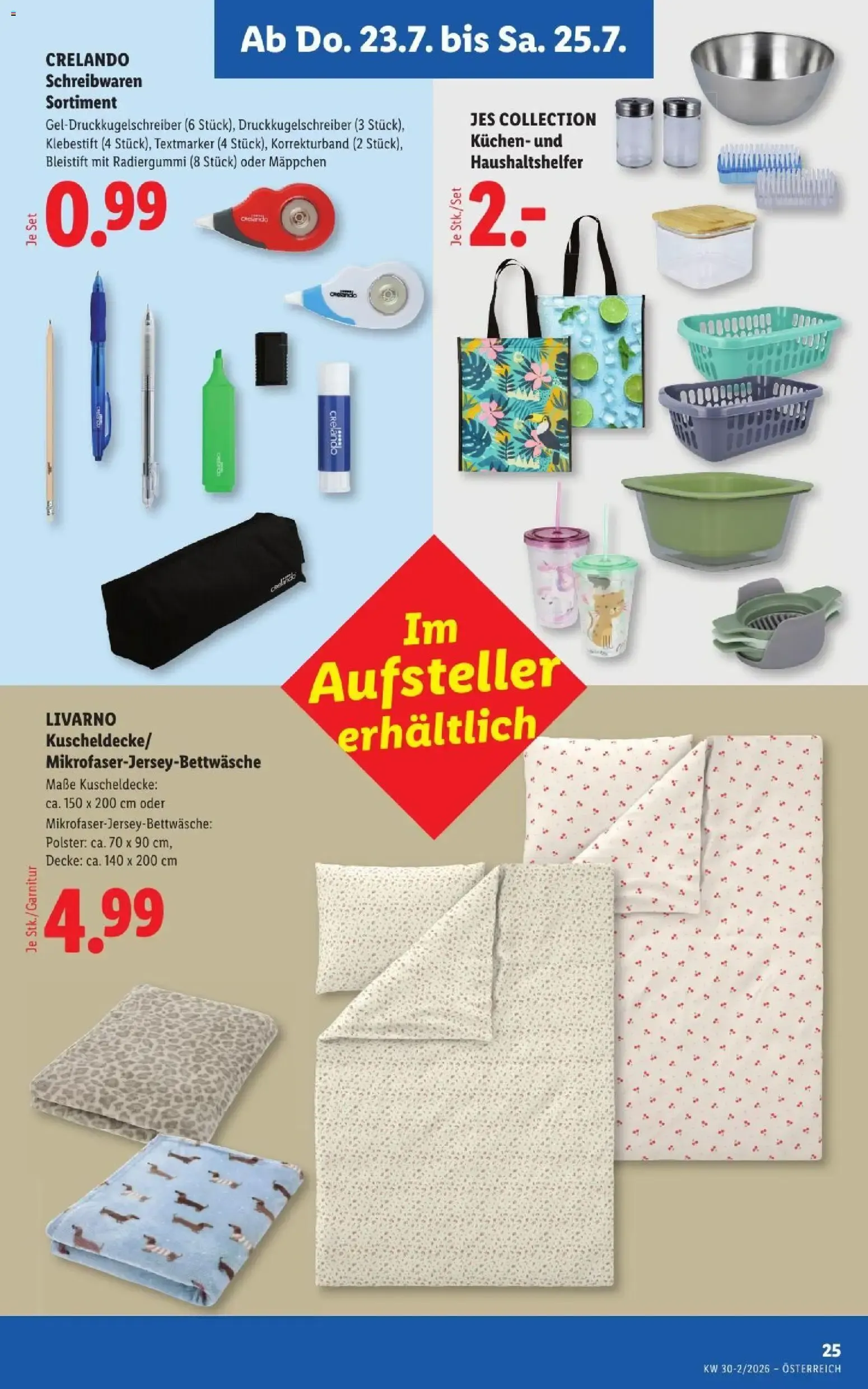 Lidl - Flugblatt ab 23.07.2026 - Angebote ab donnerstag von 23. Juli bis 25. Juli 2026 - Flugblätt seite  29