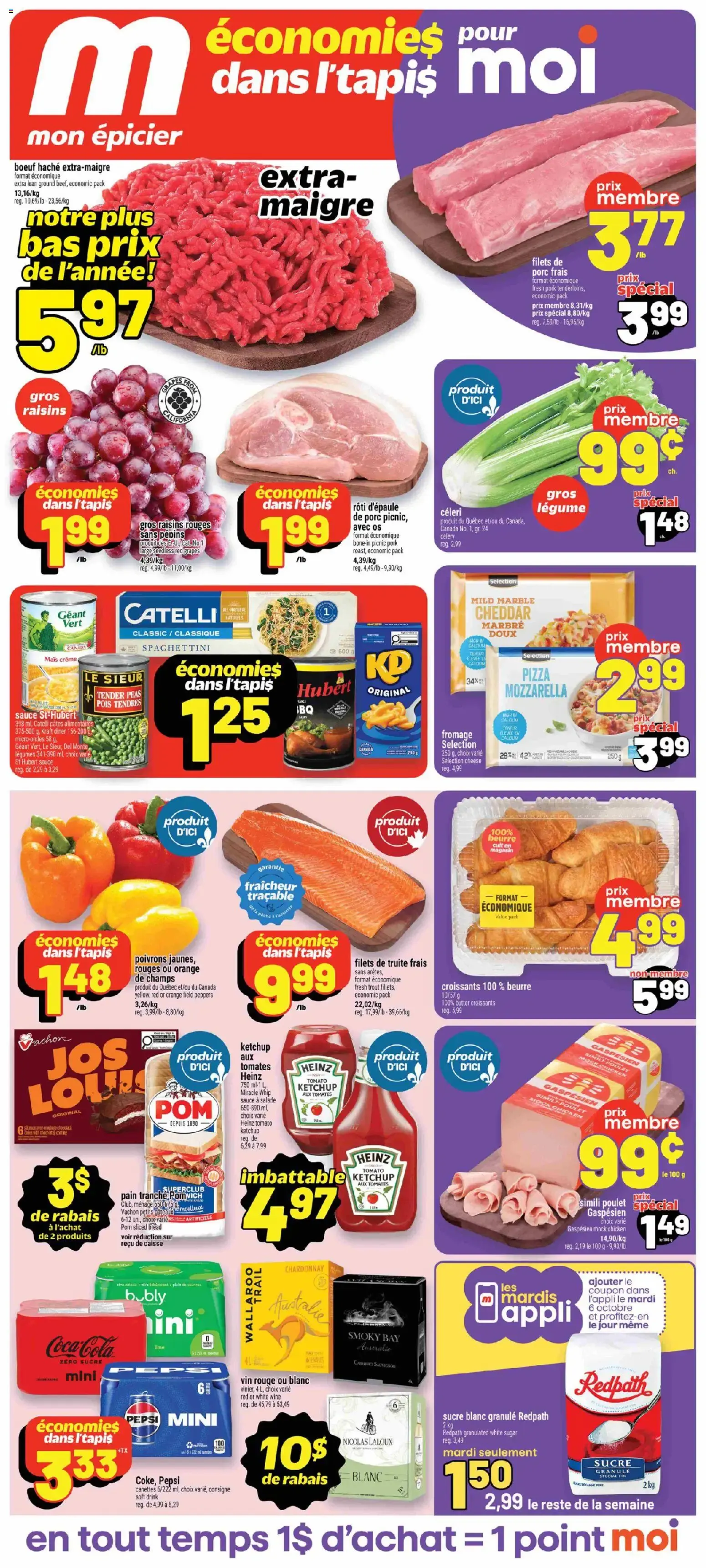 Metro circulaire - Mon épicier from Oct 1, 2026 > weekly specials & deals from October 1 to October 7 2026 - flyer page 1