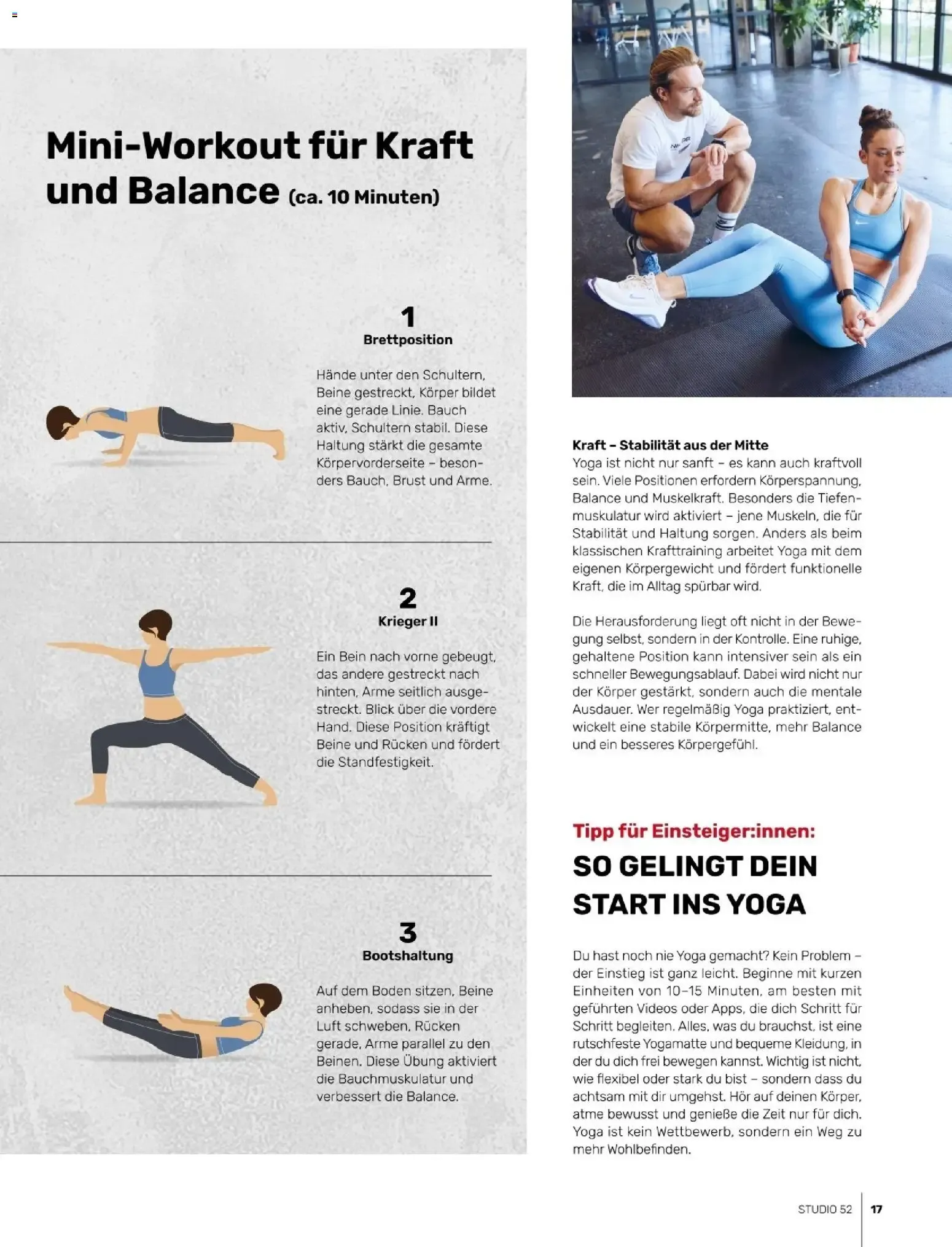 HOME OF STUDIO 52 TRAINING von 26. Januar bis 30. August 2026 - Prospekt seite 17