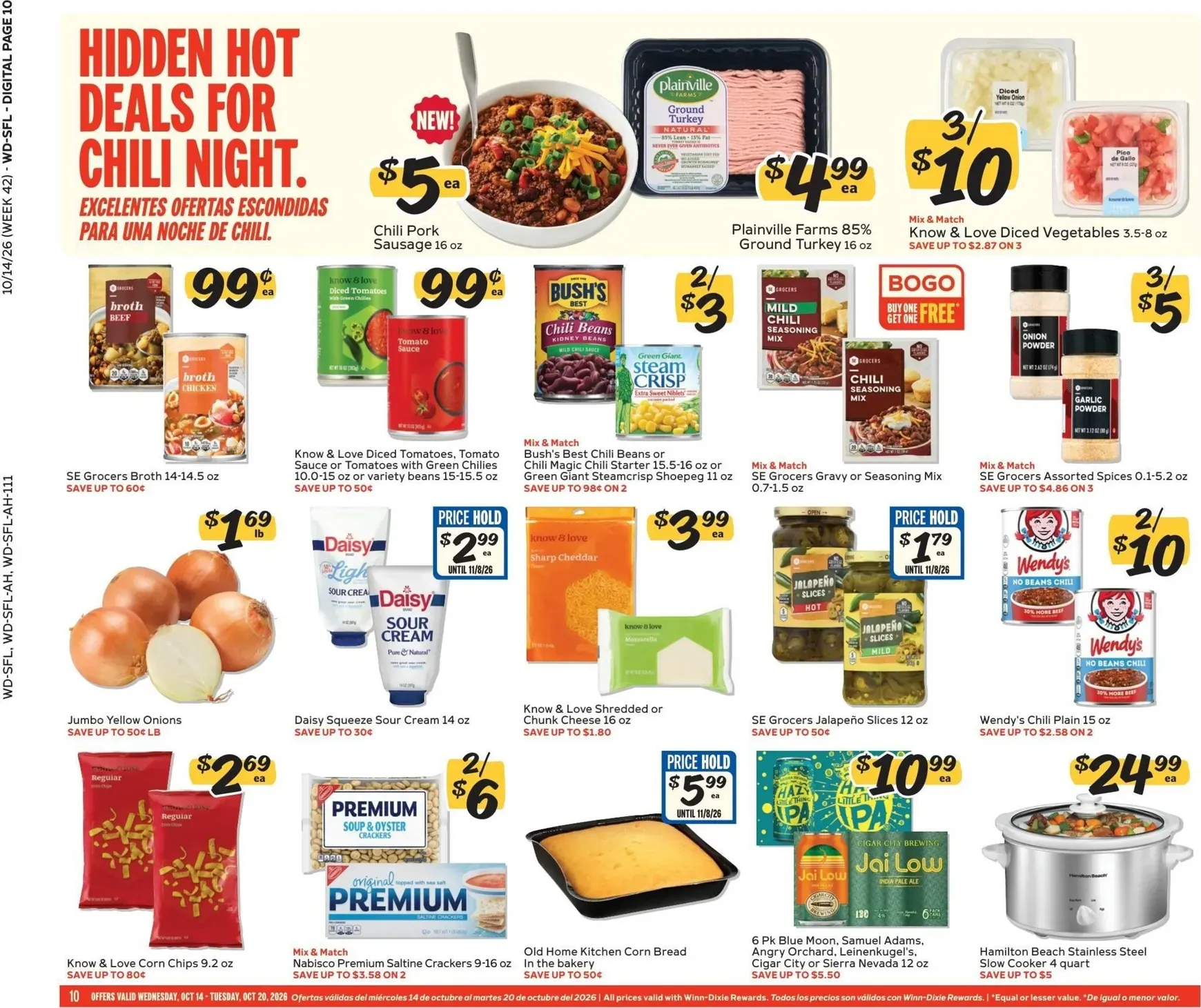 Weekly ad Current Winn-Dixie leaflet valid from Wednesday 10/14/2026 to Tuesday 10/20/2026 from October 14 to October 20 2026 - Page 10
