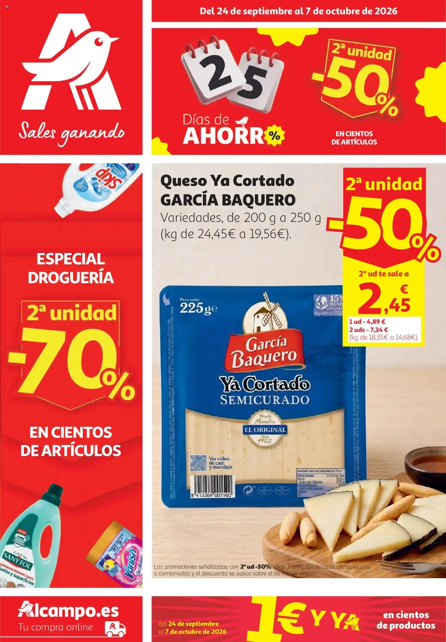Catálogo de Alcampo Supermercado 24/09/2026 - 07/10/2026 24 de septiembre al 7 de octubre 2026 - Página 1