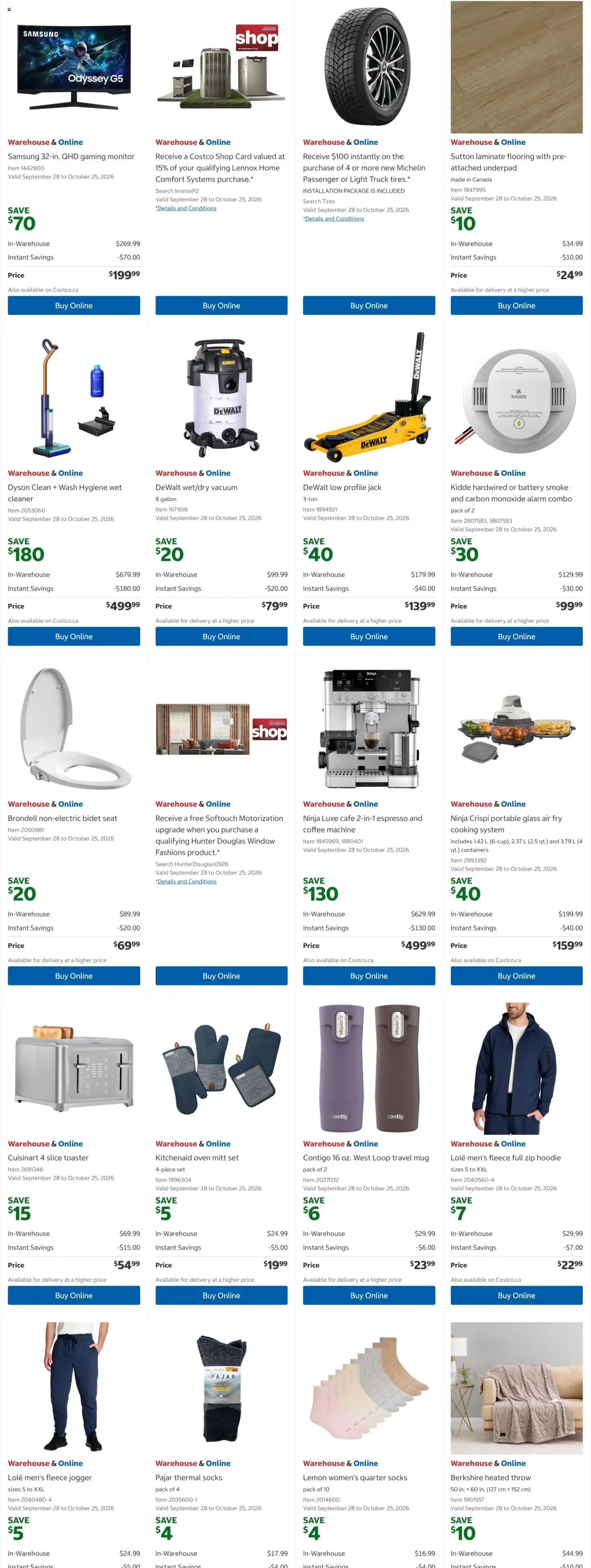 Costco weekly flyer from Oct 12, 2026 > weekly specials & deals from October 12 to October 25 2026 - flyer page 2