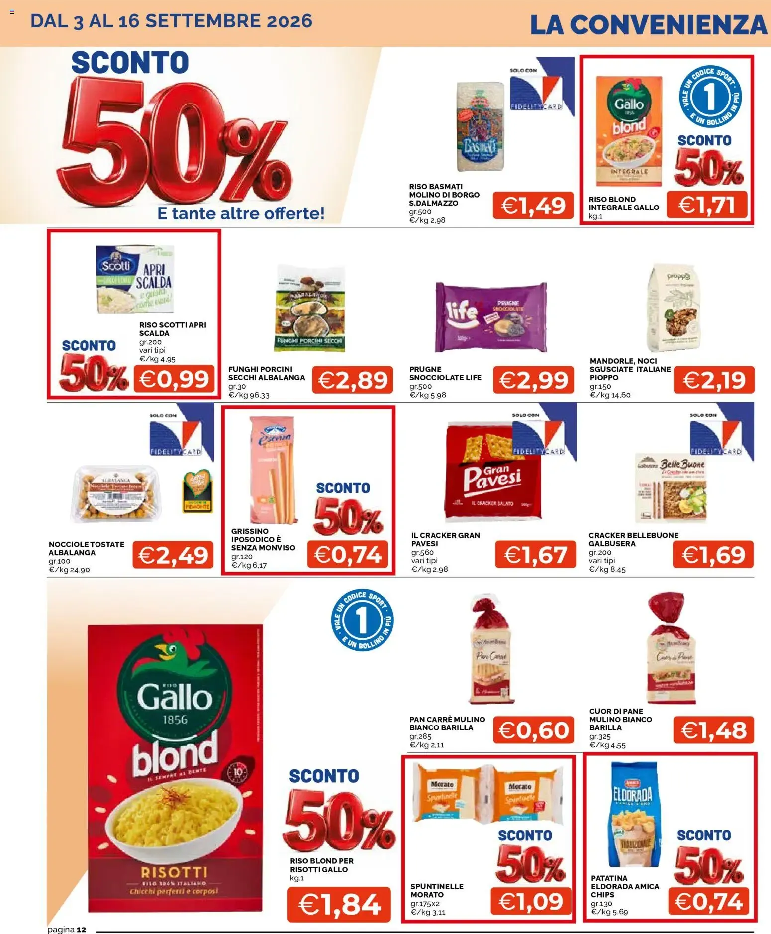 Mercatò volantino dal 03/09/2026 - online Offerte da 3 settembre a 16 settembre di 2026 - Pagina del volantino 12