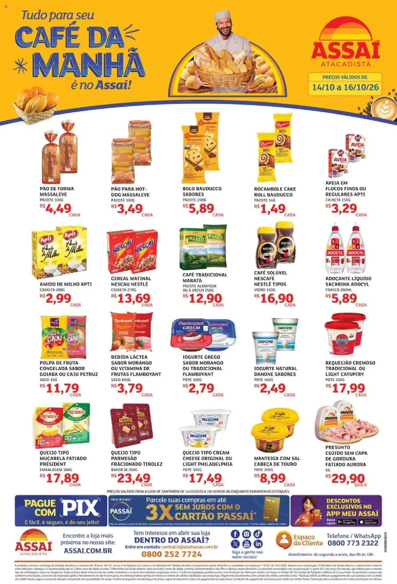 Encarte de Assaí Atacadista ofertas - PA de 14/10/2026 | Promoções Online 14 de outubro até 16 de outubro 2026 - Pagina 1