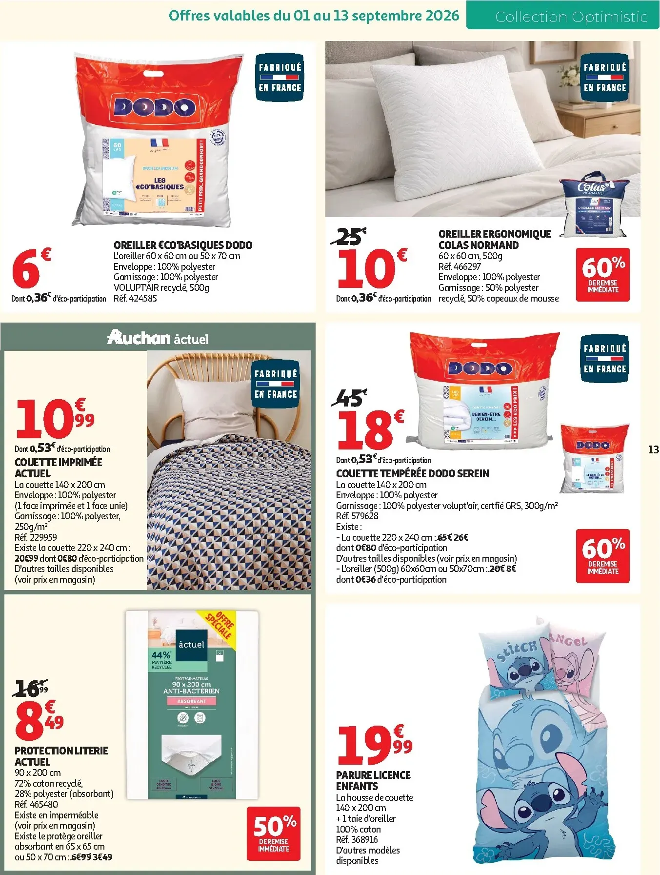 Current Auchan - Inspiration déco leaflet valid from du mardi 01/09/2026 to du dimanche 01/11/2026 du 1 septembre au 1 novembre 2026 - Catalogue page 13