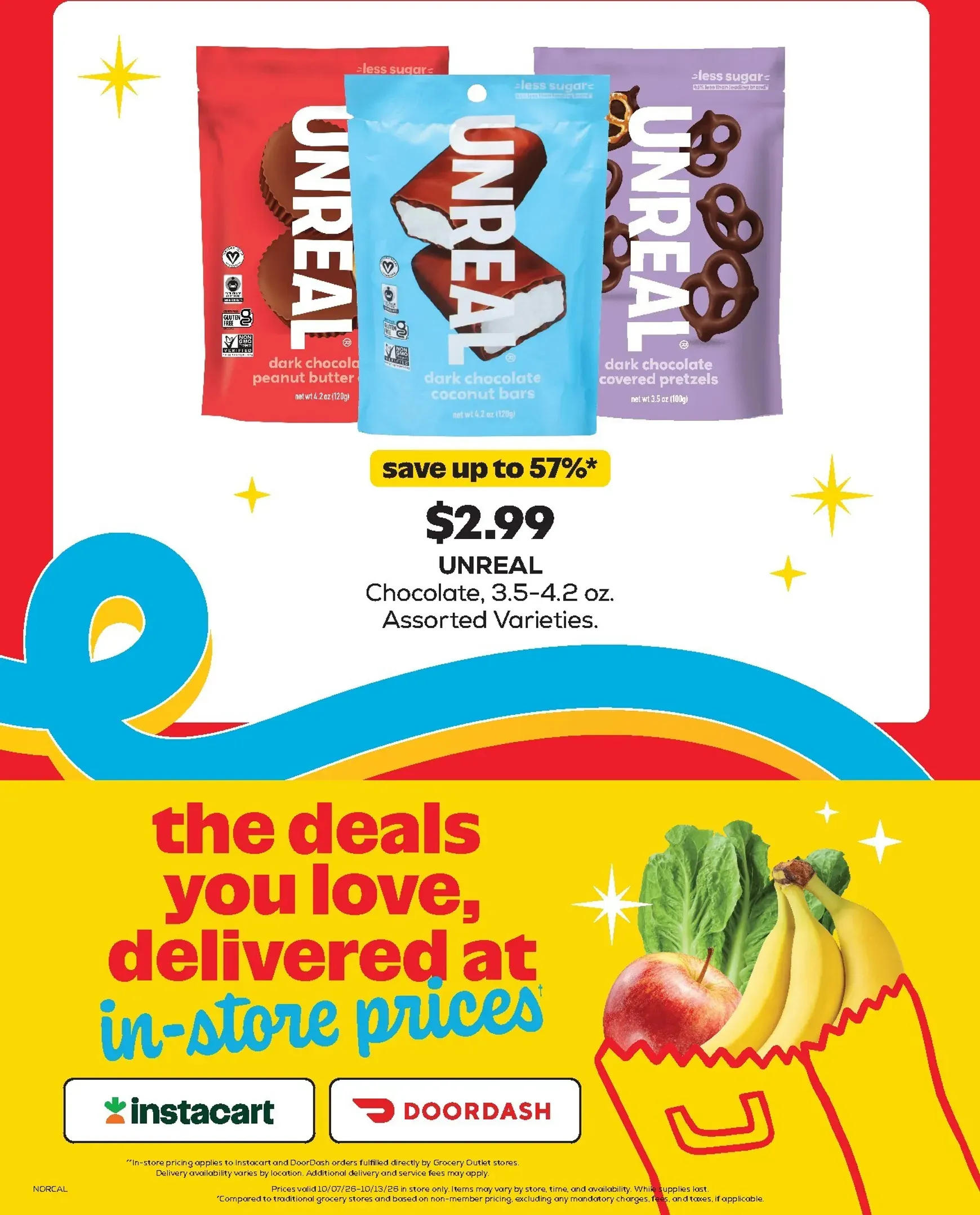 Weekly promotion Current Grocery Outlet leaflet valid from Wednesday 10/07/2026 to Tuesday 10/13/2026 spanning from October 7 to October 13 2026 - Page 2 for Catalogue 365
