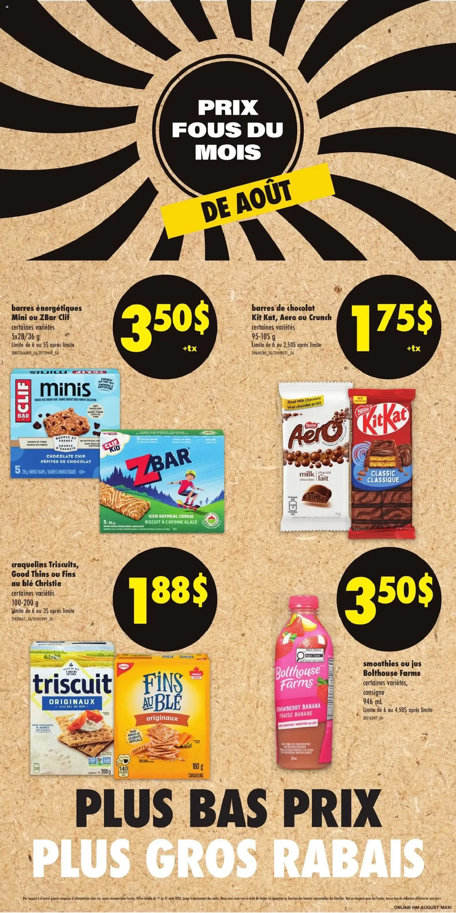 Maxi weekly flyer / circulaire from Aug 13, 2026 > weekly specials & deals from August 13 to August 19 2026 - flyer page 3