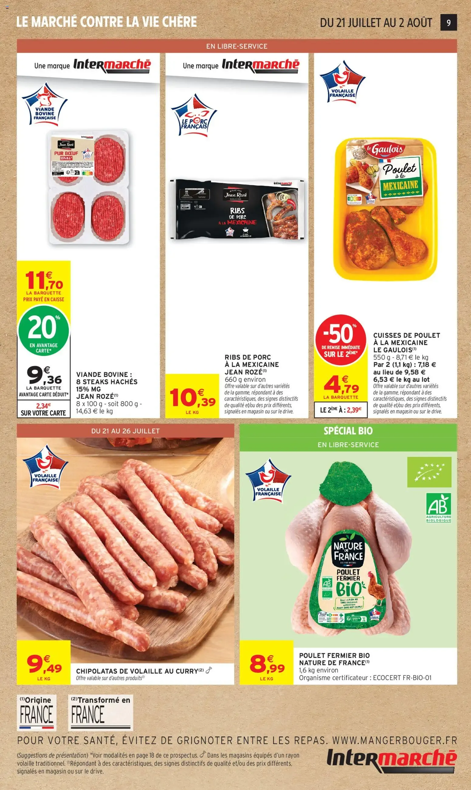 Intermarché offres de la semaine à partir du 21/07/2026 - promo en ligne du 21 juillet au 2 août 2026 - Catalogue page 9