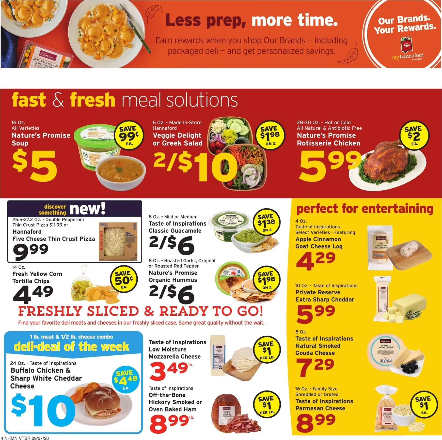 Weekly promotion Fall into savings with Our Brands. spanning from September 27 to October 3 2026 - Page 4 for Catalogue 365