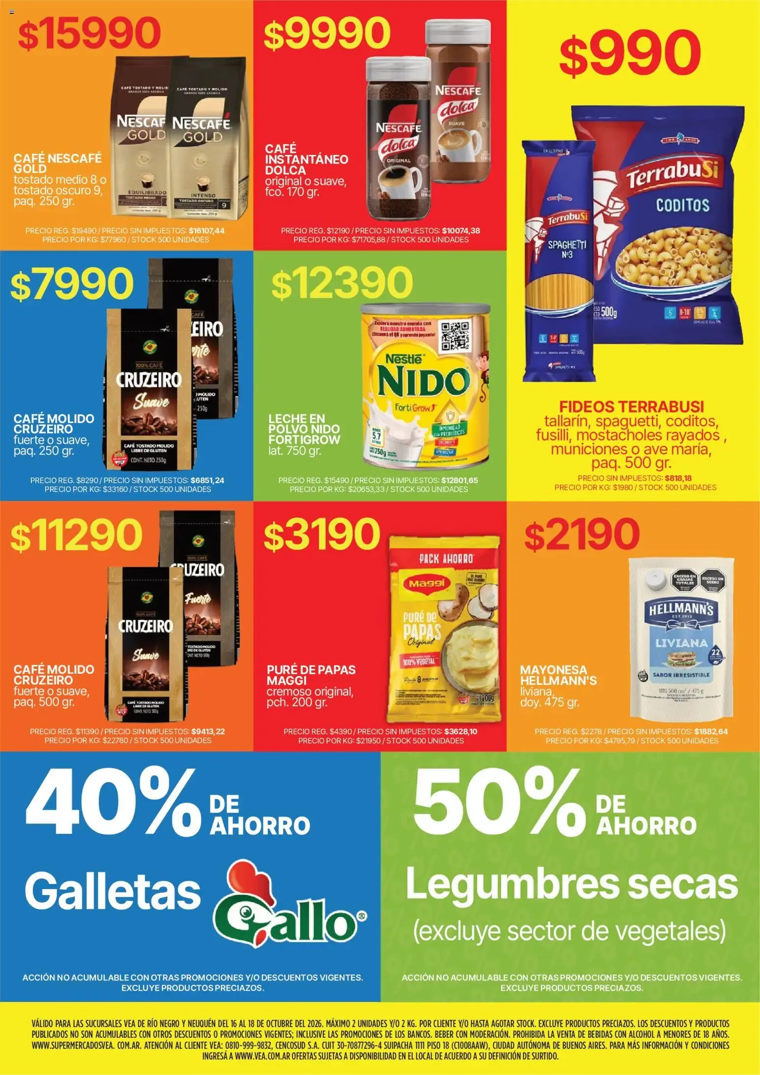 Ofertas de Vea - Fin de semana de Río Negro y Neuquén del 16/10/2026 - 18/10/2026 16 de octubre al 18 de octubre 2026 - Página 6 del catálogo